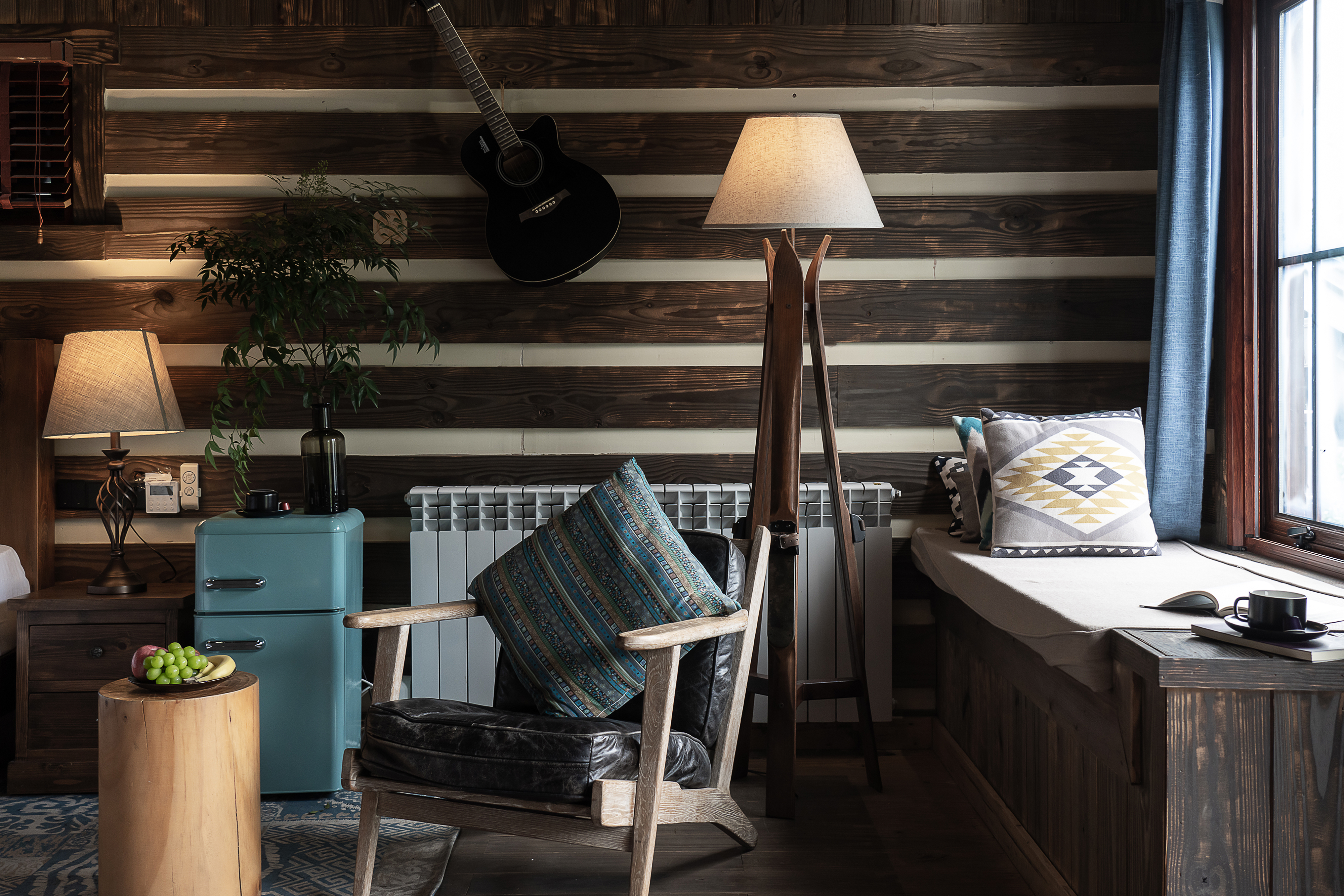 独享全景大露台观景房（真火壁炉+懒人躺椅+观景浴缸）