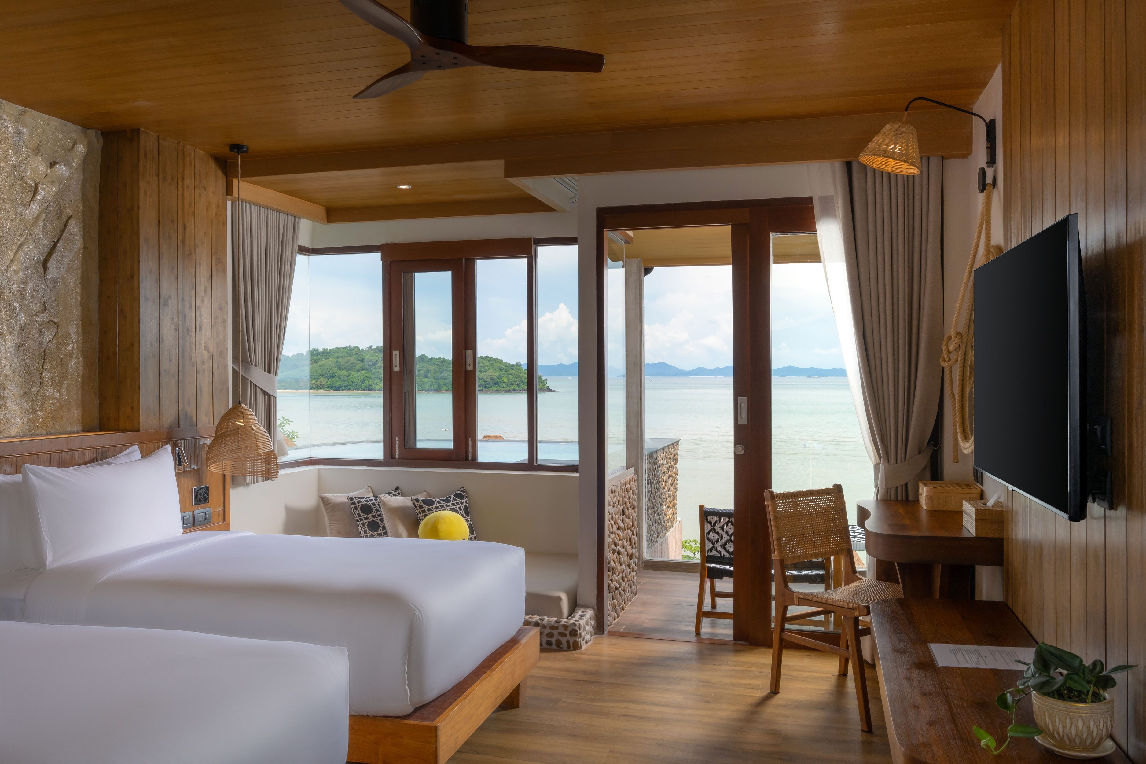 雙床海洋泳池別墅單間