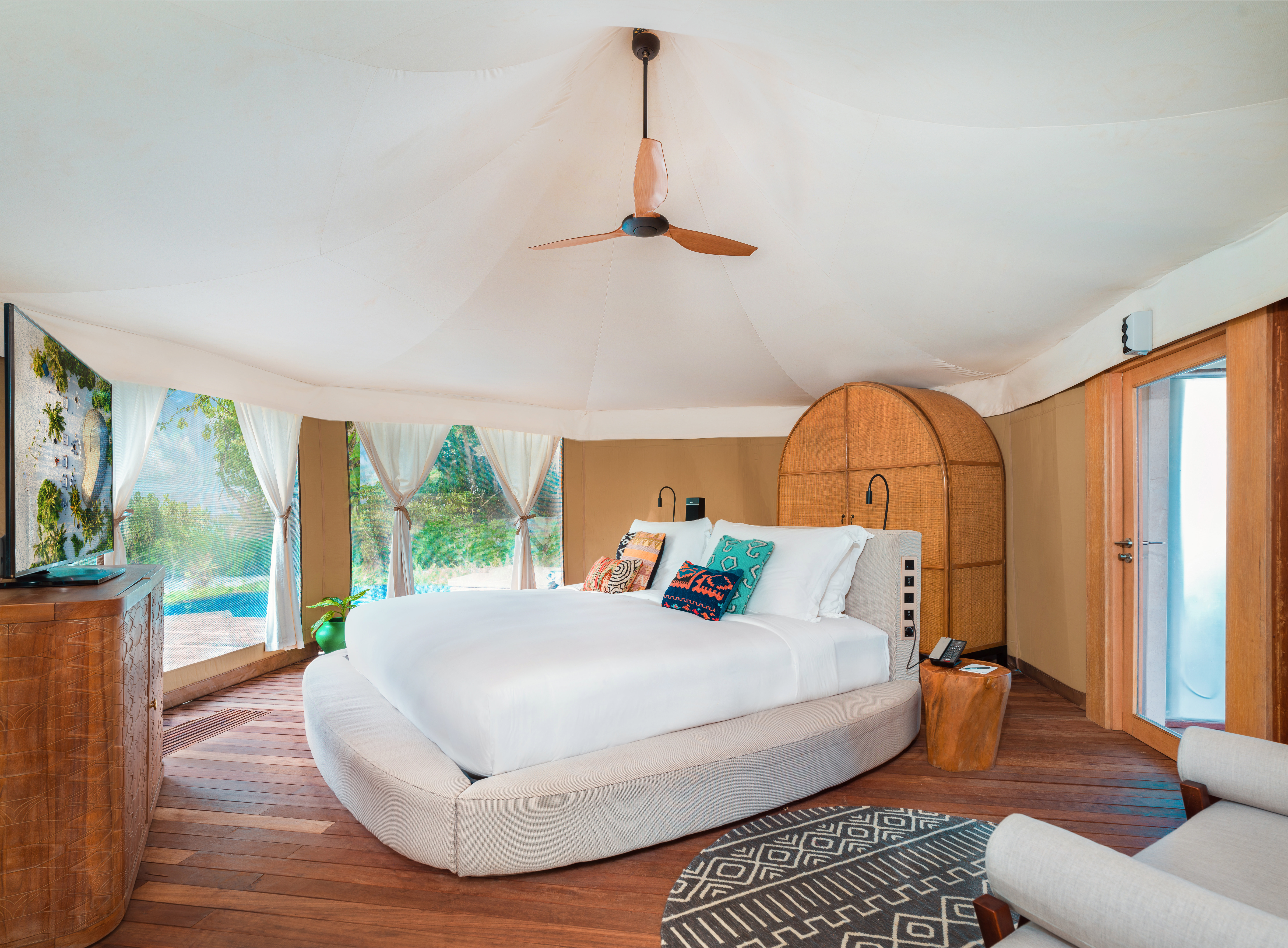 豪华丛林帐篷别墅 - 带泳池