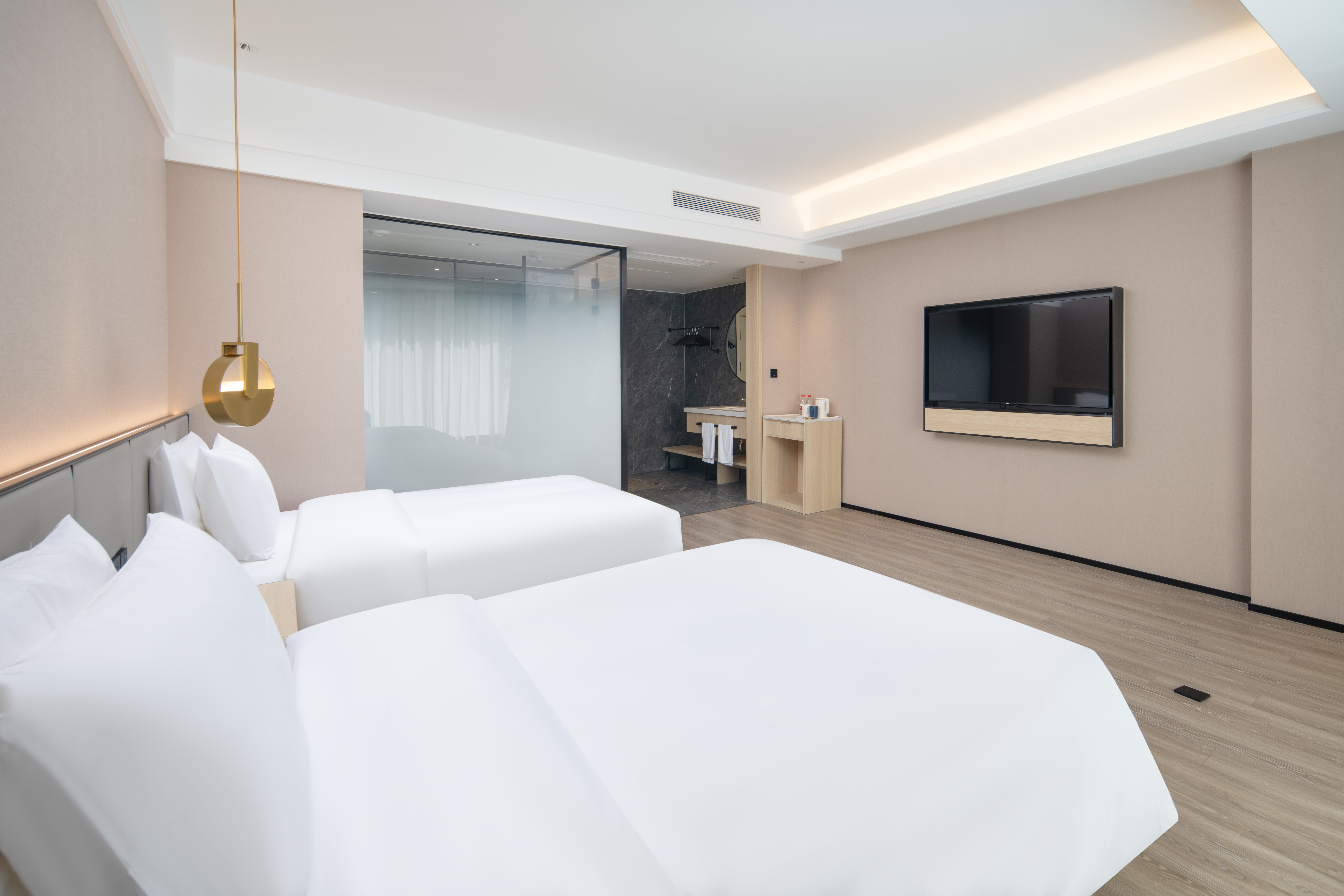 商务双床房【落地窗+电视投屏+智能客控】