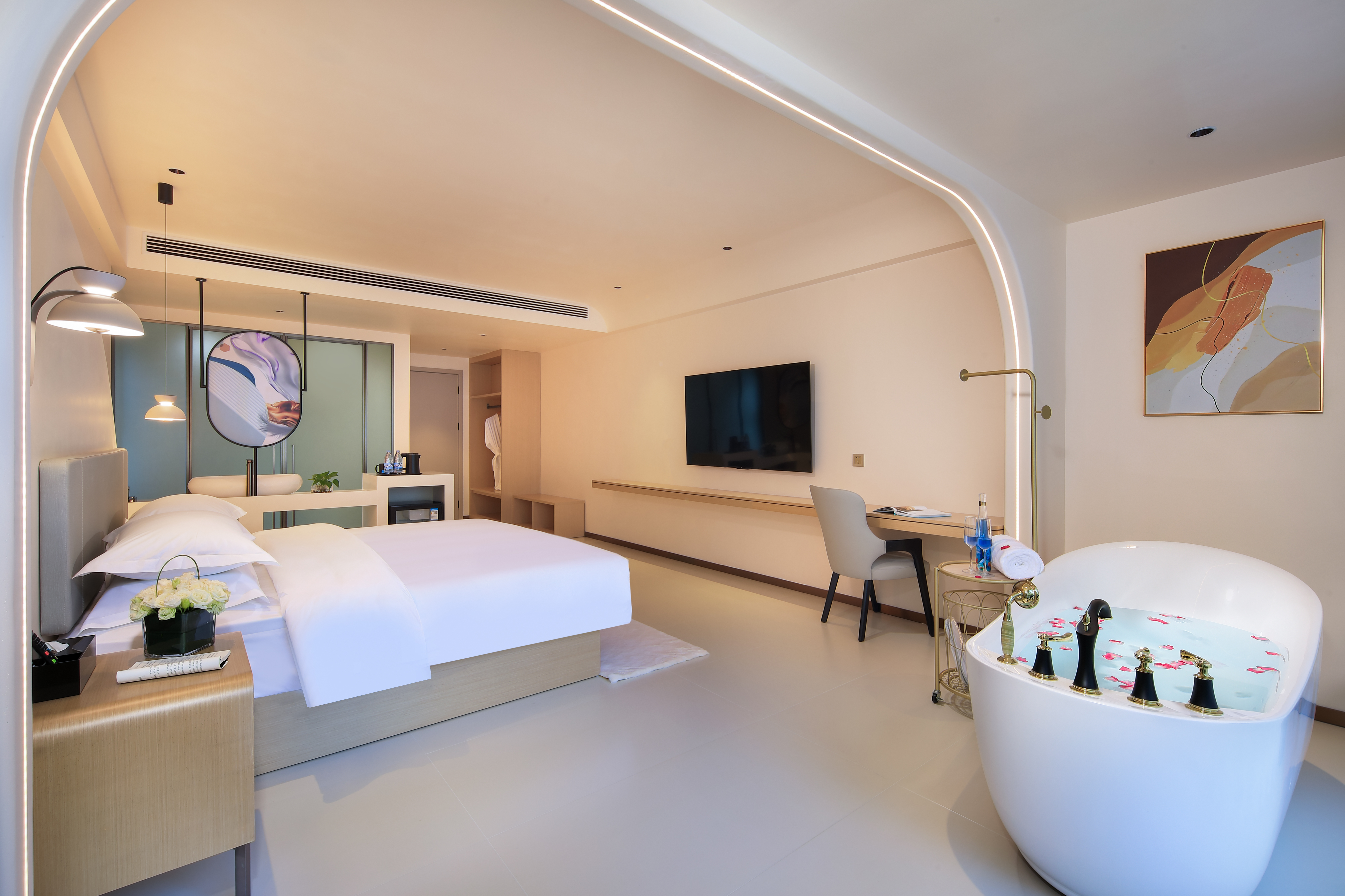 A栋·翎遥·雅居大床房丨小度语音智控丨舒适泡浴