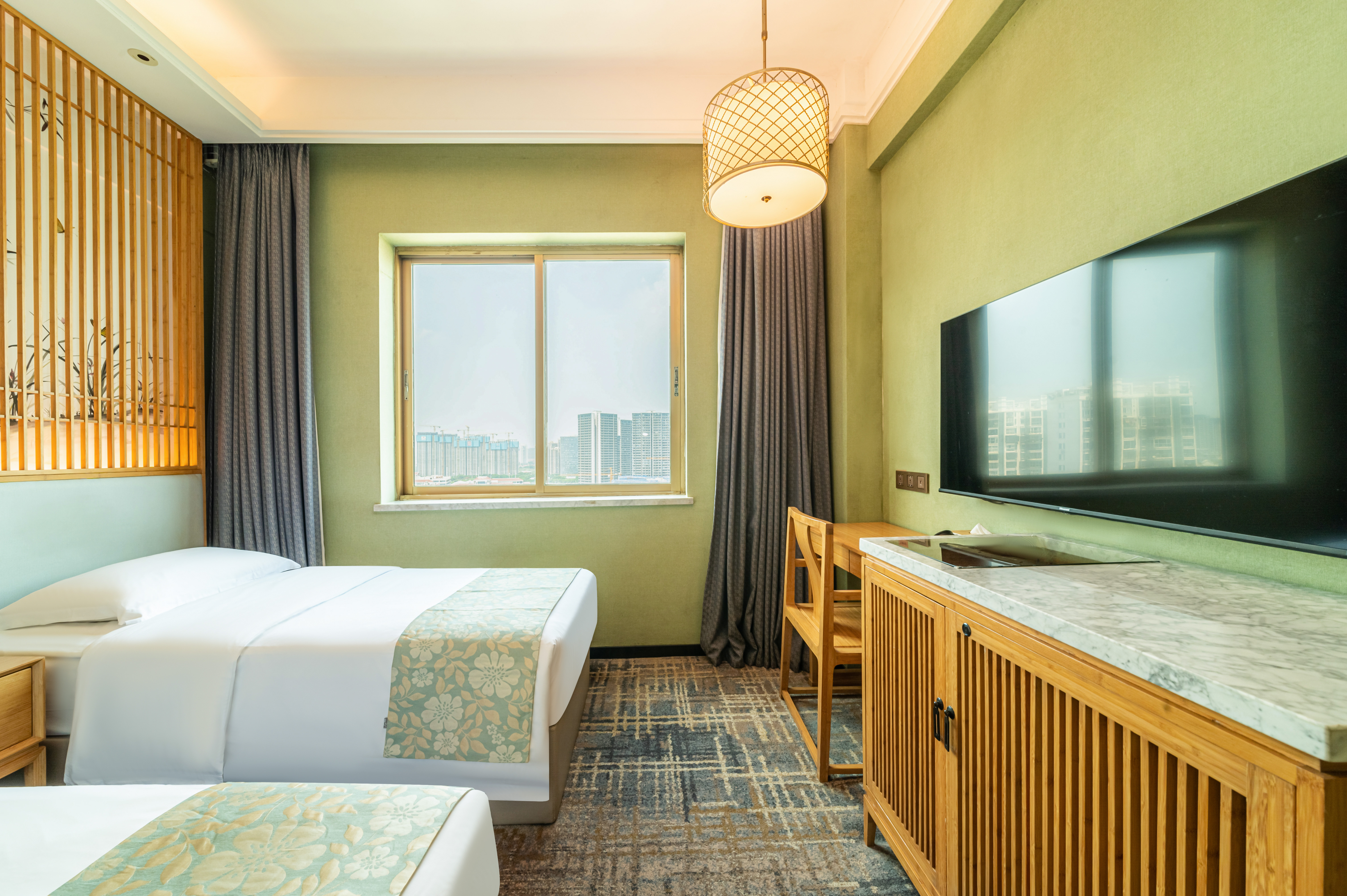 Meiyuan Hotel精致悦竹双床房