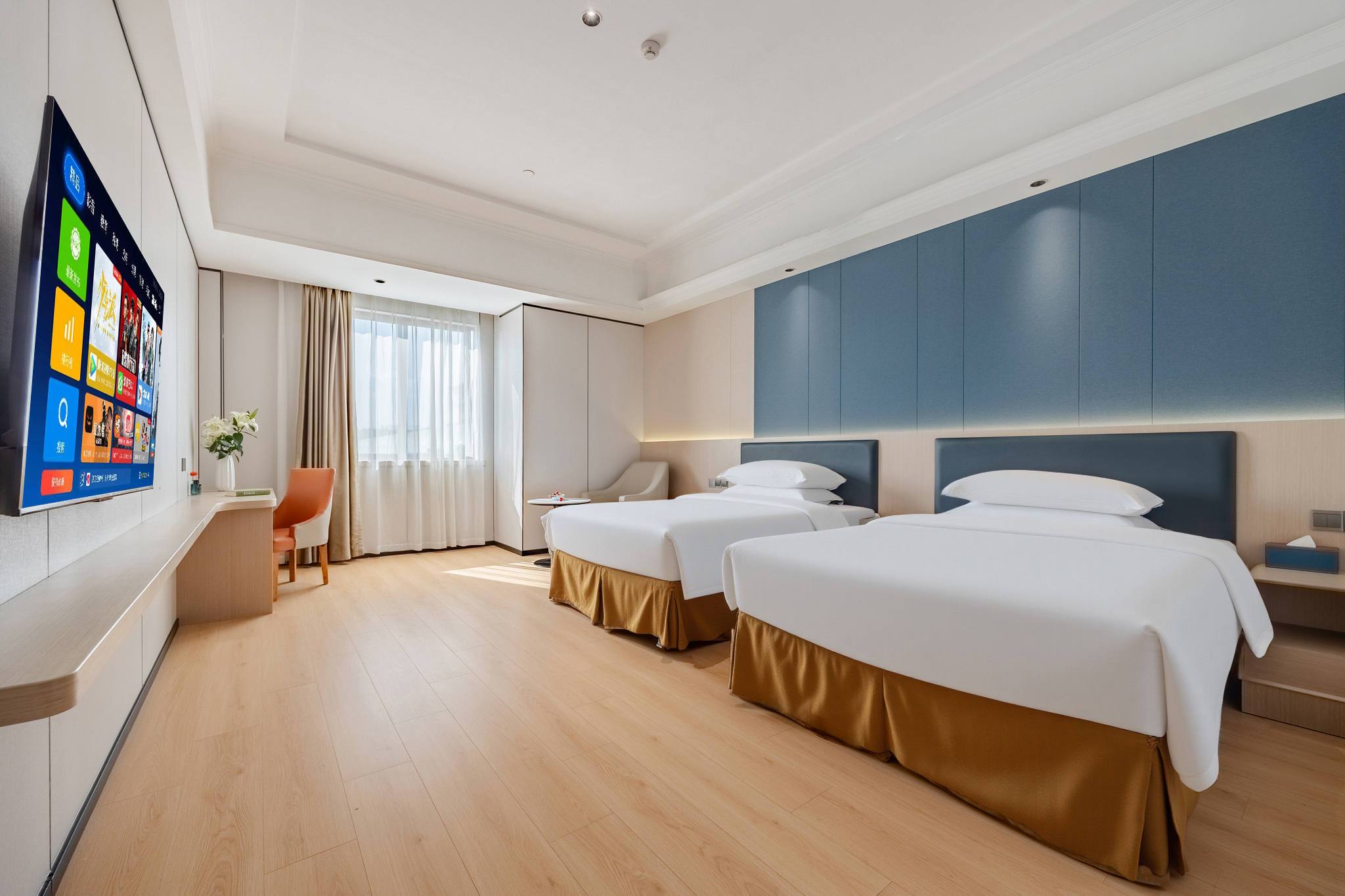 高级双床房【55寸投屏电视+舒睡床品】