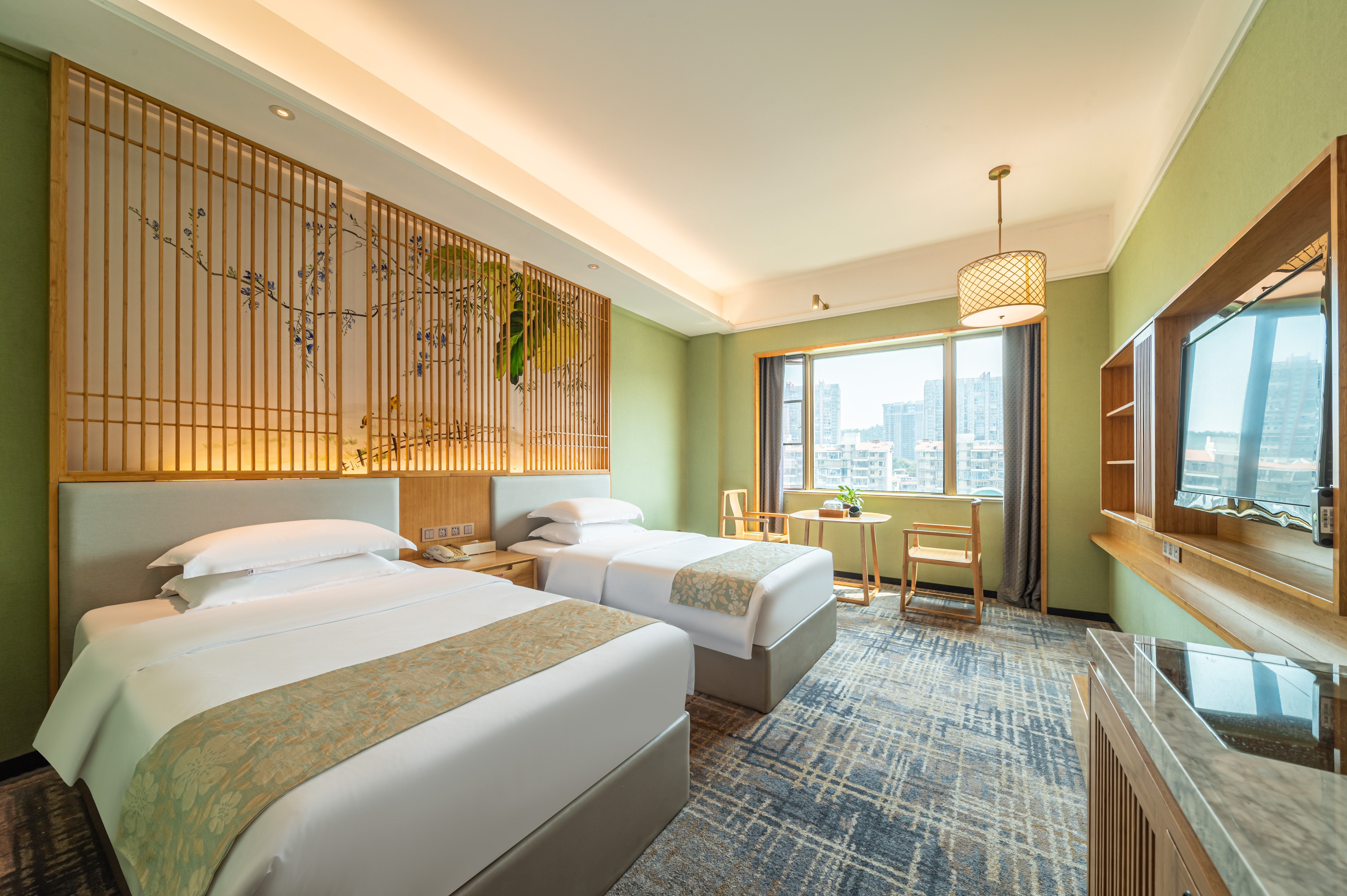 Meiyuan Hotel豪华瑞竹双床房