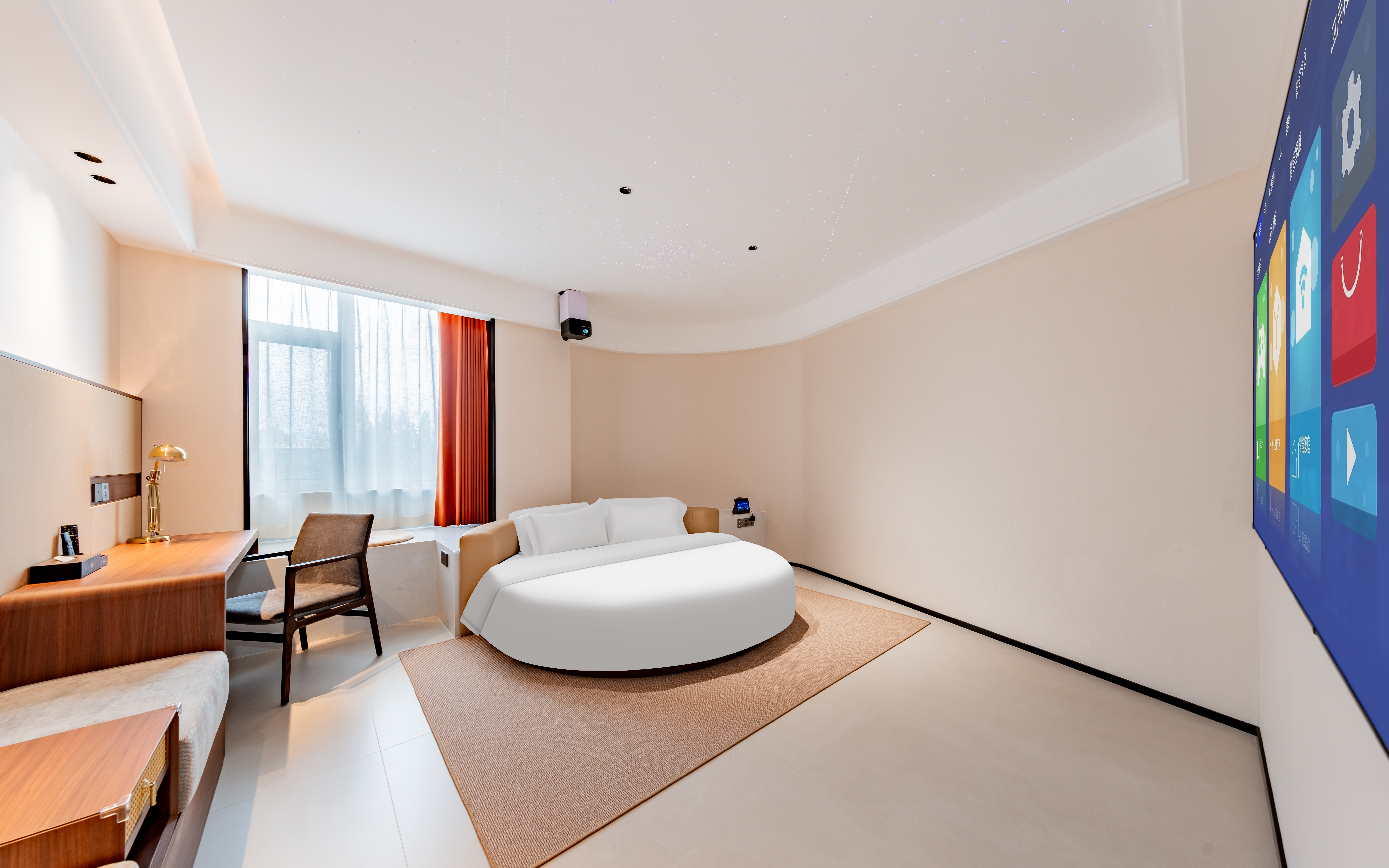 悦星幕影音房『沉浸式影音.星空顶.迷你小冰箱』