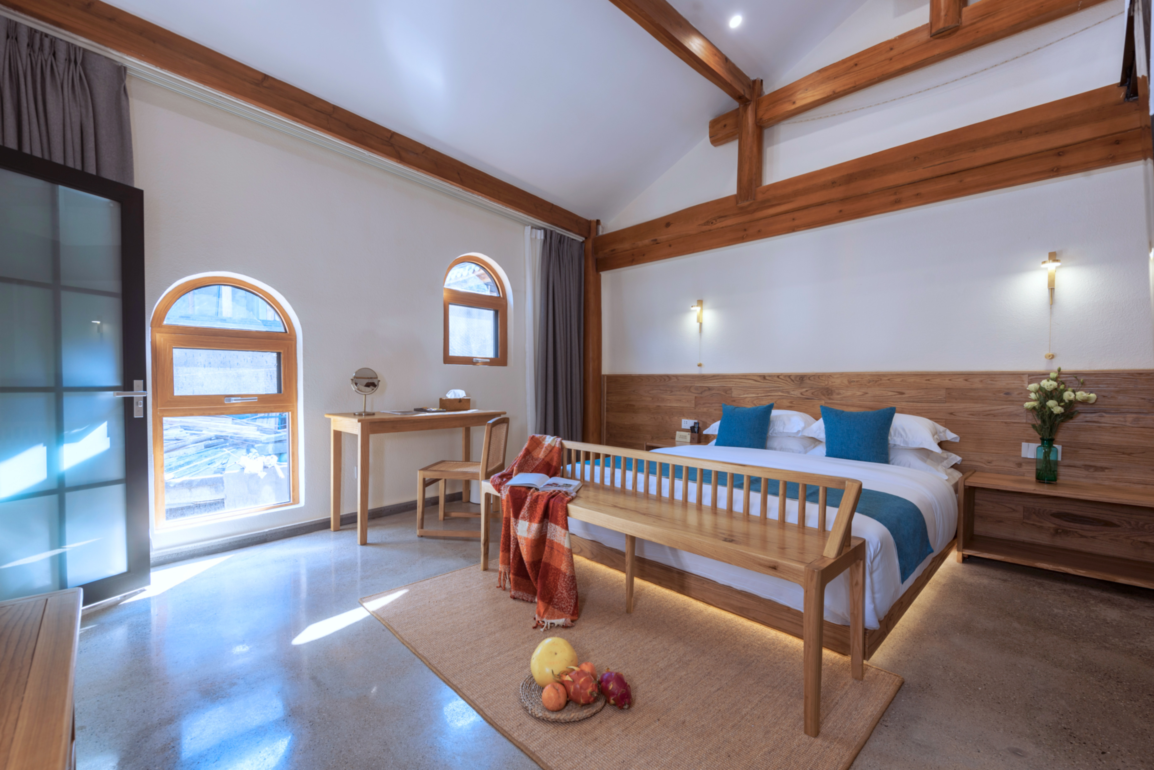 陶裏·悠然若夢複式親子房「LOFT·金可兒舒睡床墊·電熱毛巾架·恆温花灑·原木傢俱」