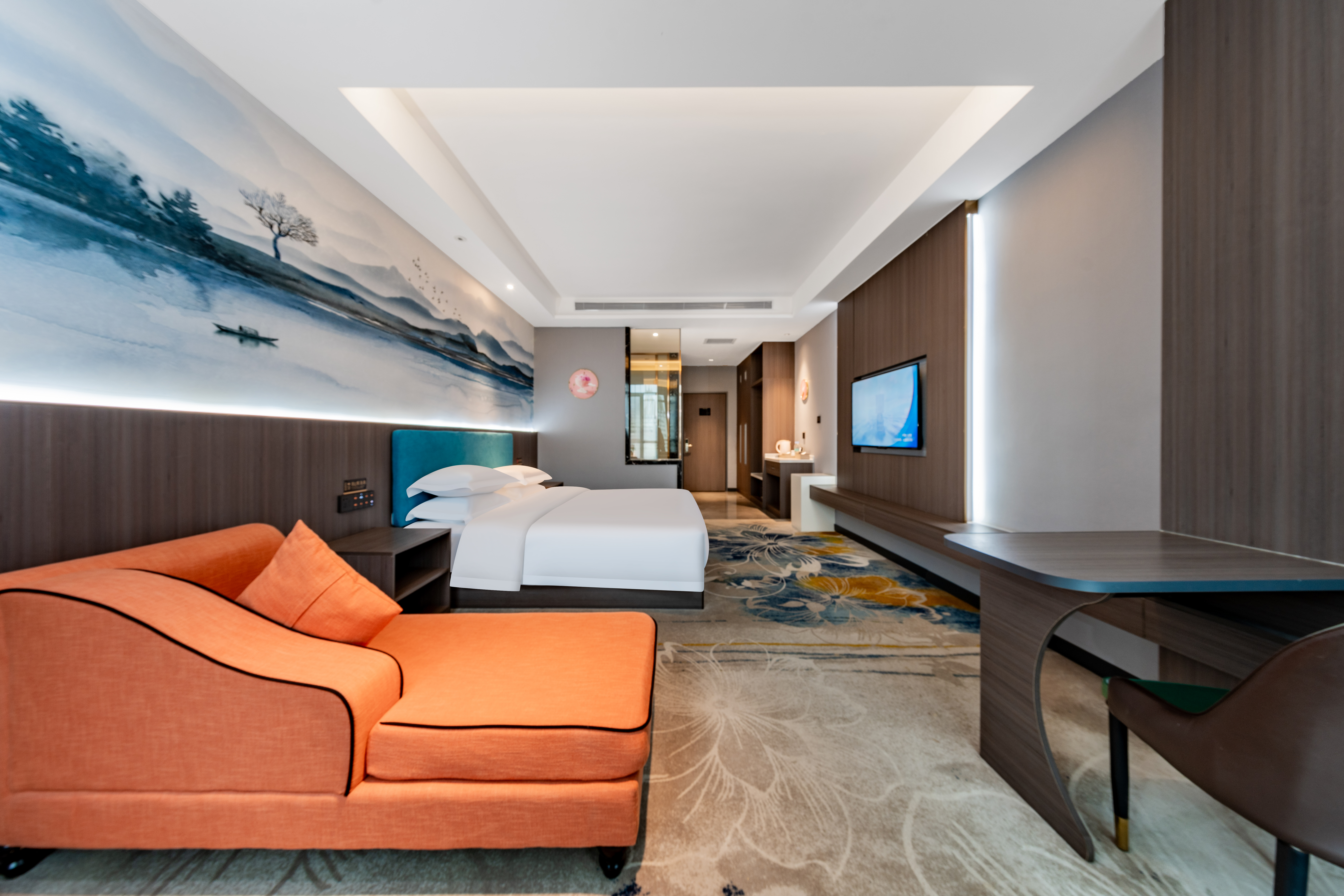 豪华景观大床房【嘉尼曼乳胶床垫+电视投屏+地暖智控】