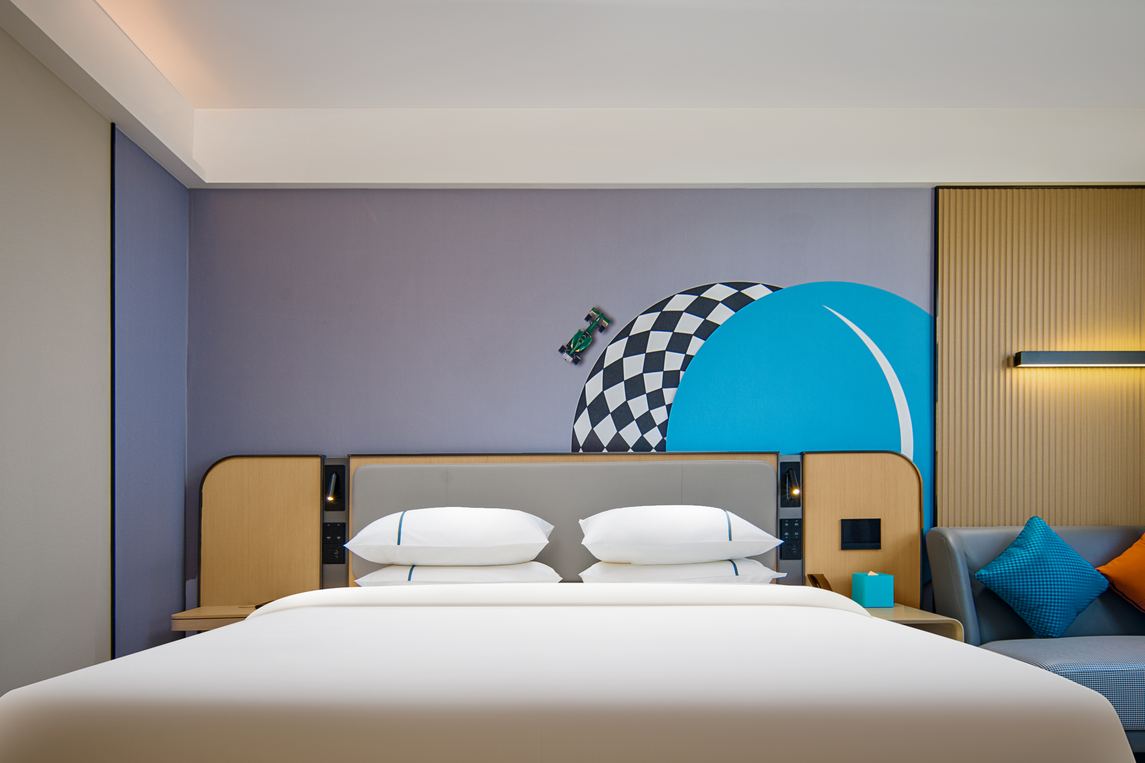 城景豪华大床房-高空城景+智能马桶+落地窗全景采光