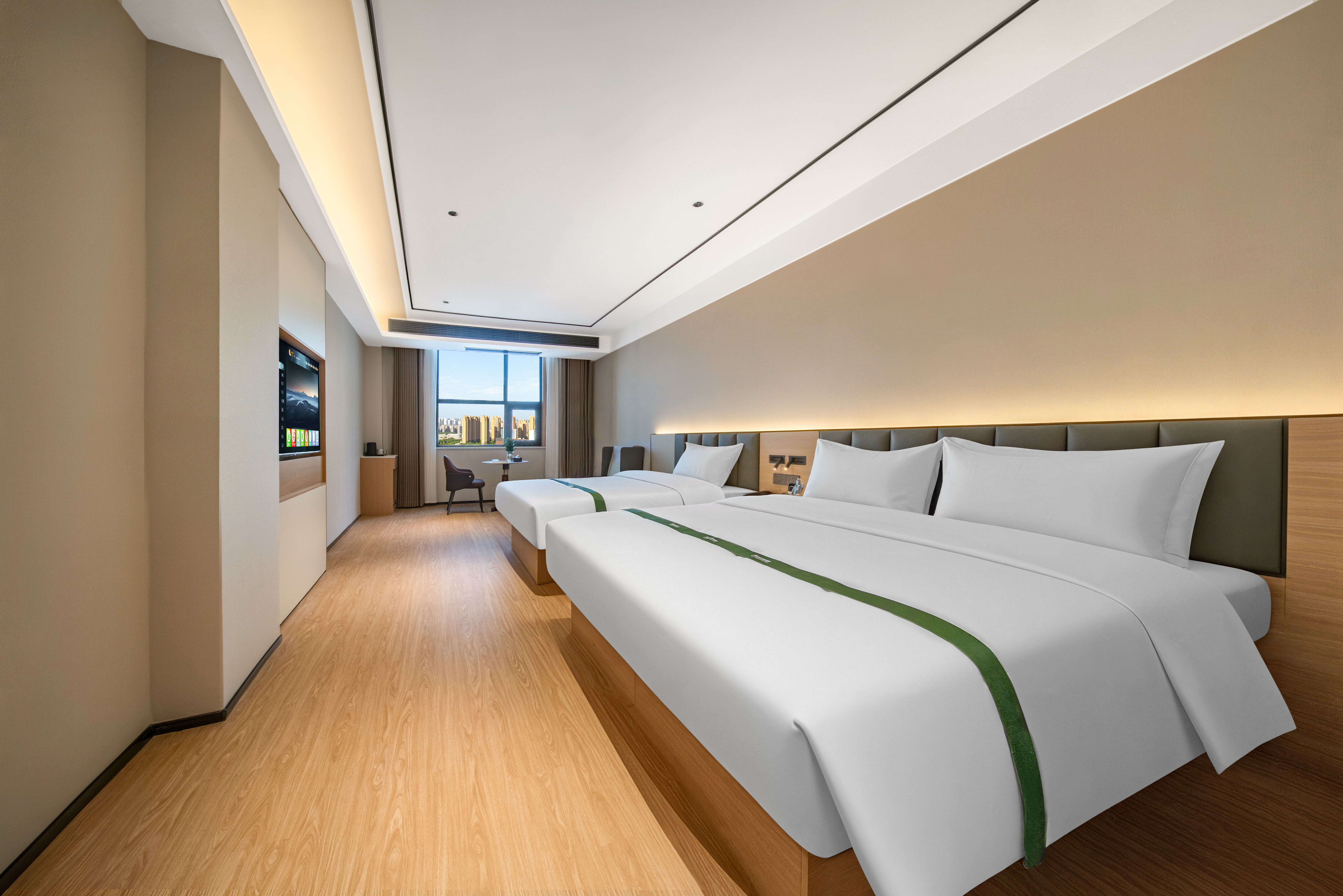 清馨双床房【梦百合零压床垫+腾讯云视听极光会员】