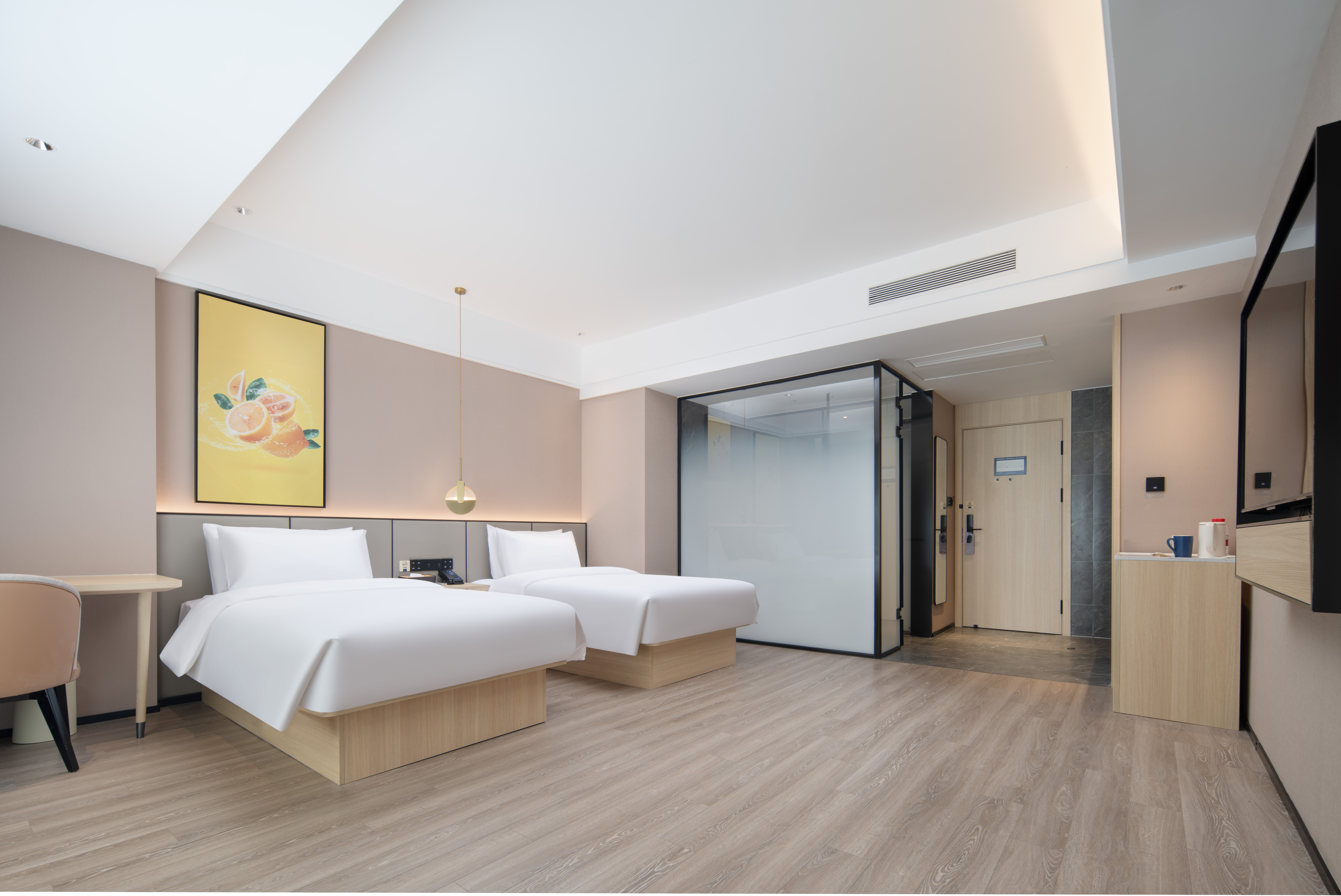 商务双床房【落地窗+电视投屏+智能客控】