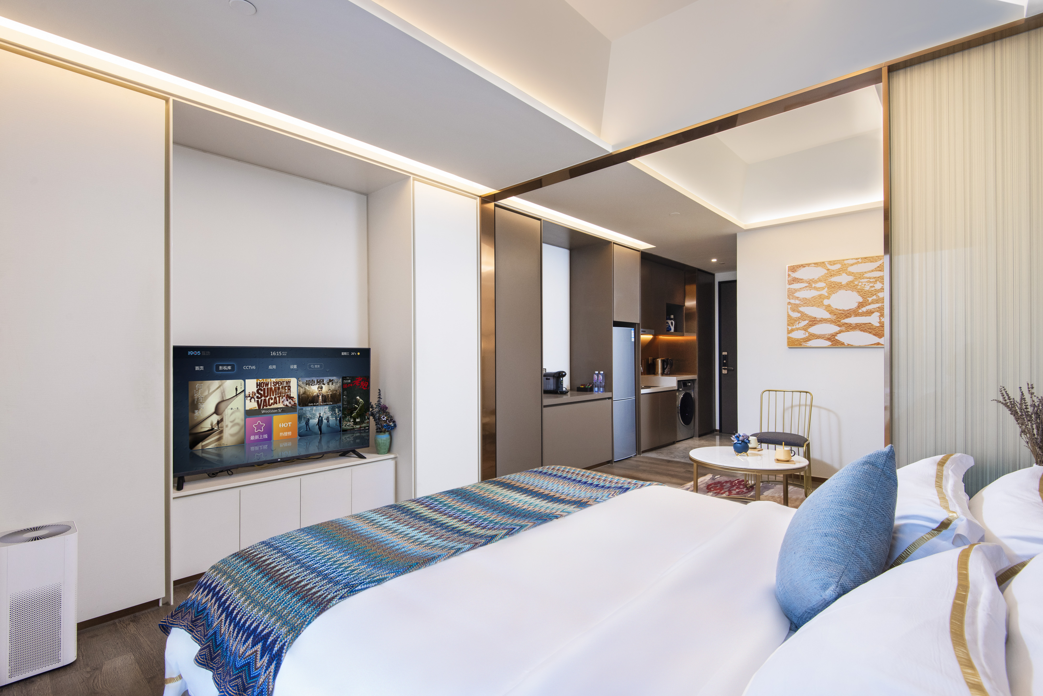 精英商务大床房（洗衣机+熨衣设备+咖啡机）