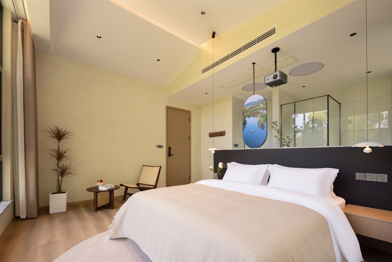 Camphor 270 ° Panoramic Tub Double Bed Room (Floor-to-Ceiling Windows + 100