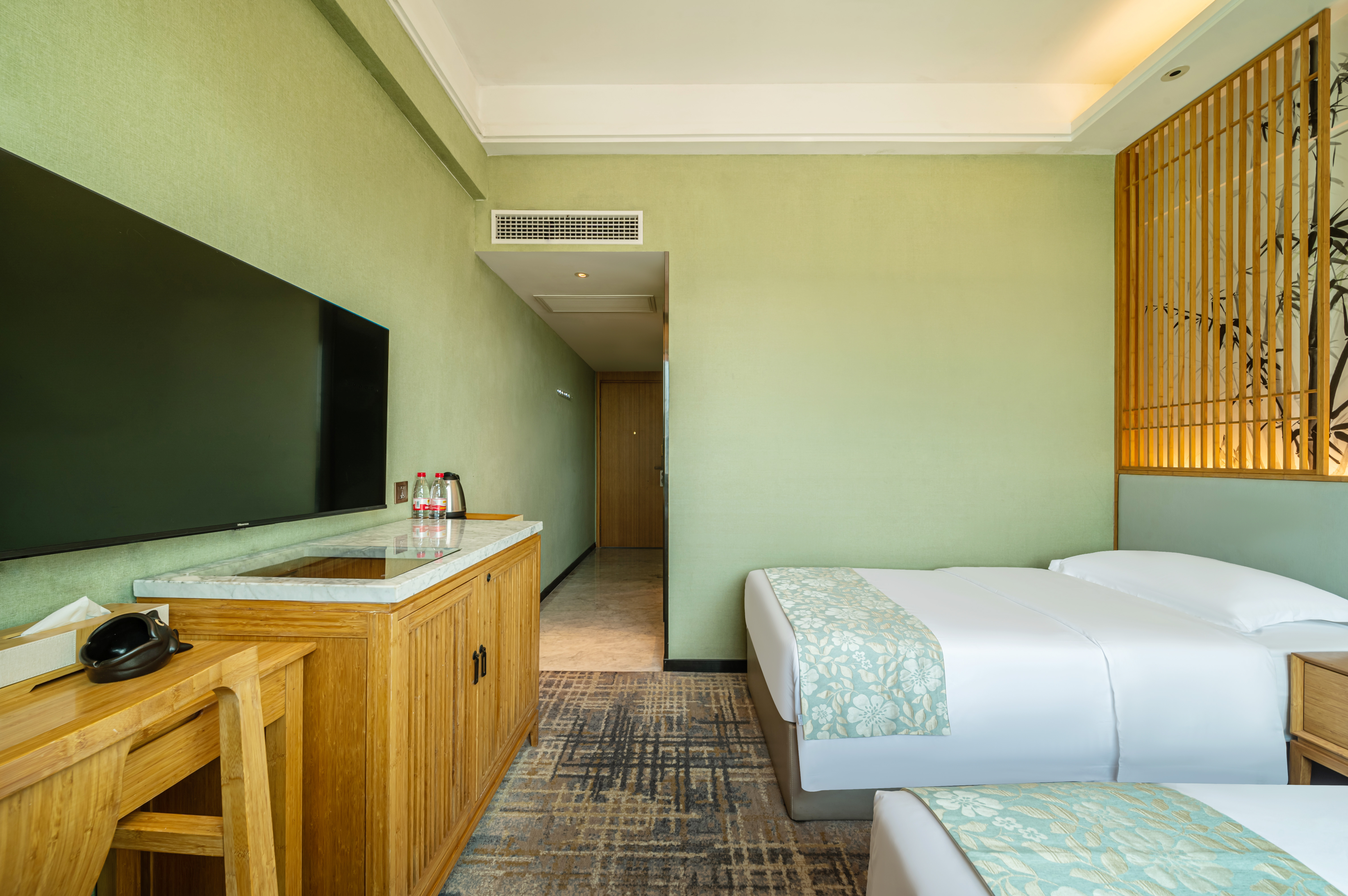 Meiyuan Hotel精致悦竹双床房