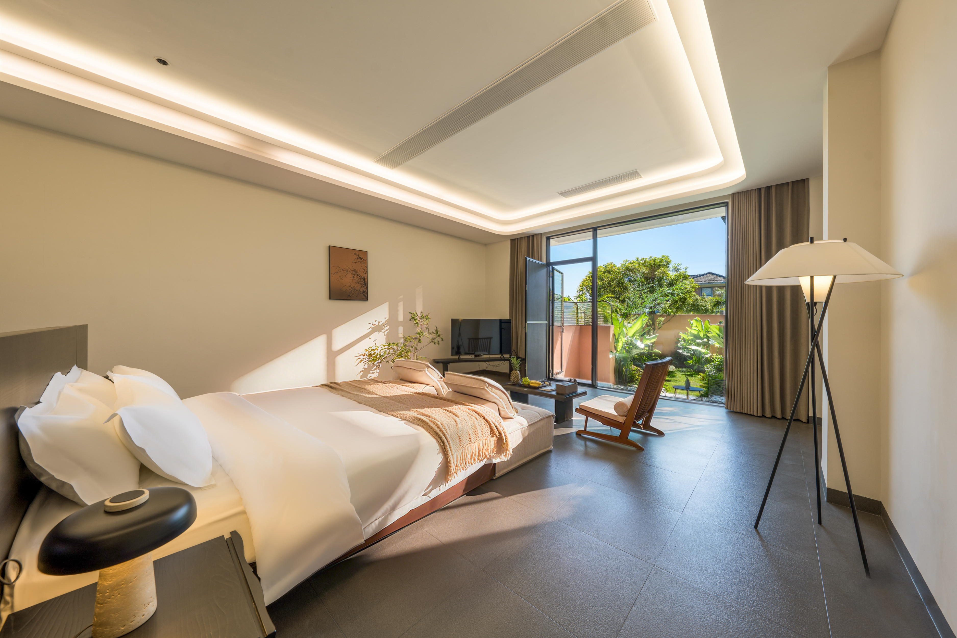 【叁吉·浪漫私汤温泉大床房】汤泉揽翠|掾影栖光〉