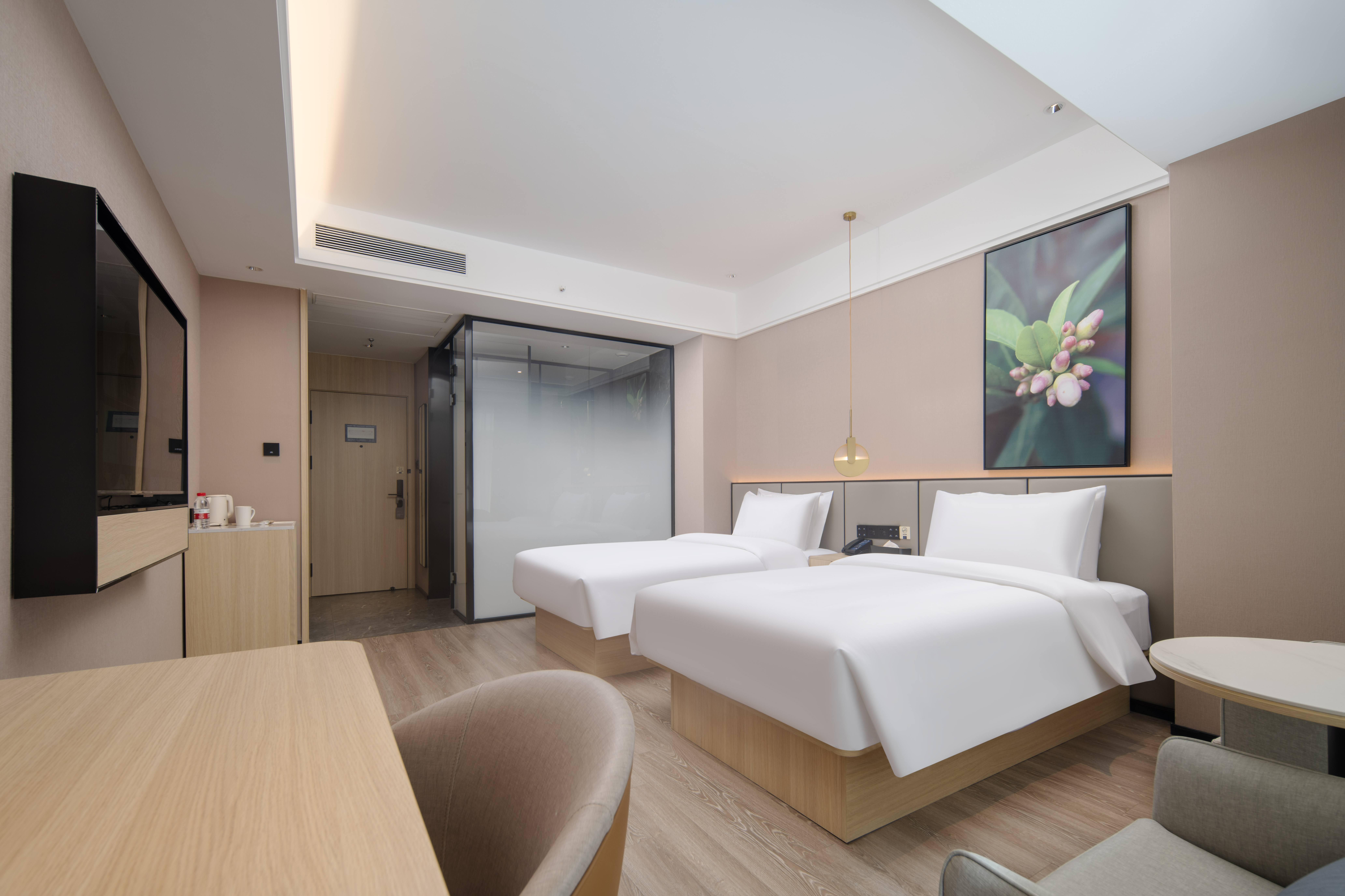 高级双床房【落地窗+电视投屏+智能客控】