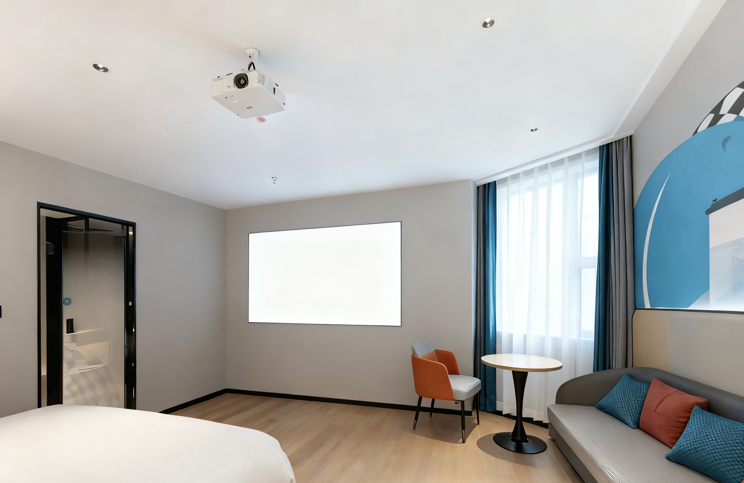 影院豪华大床房-超清投影+长坐卧沙发