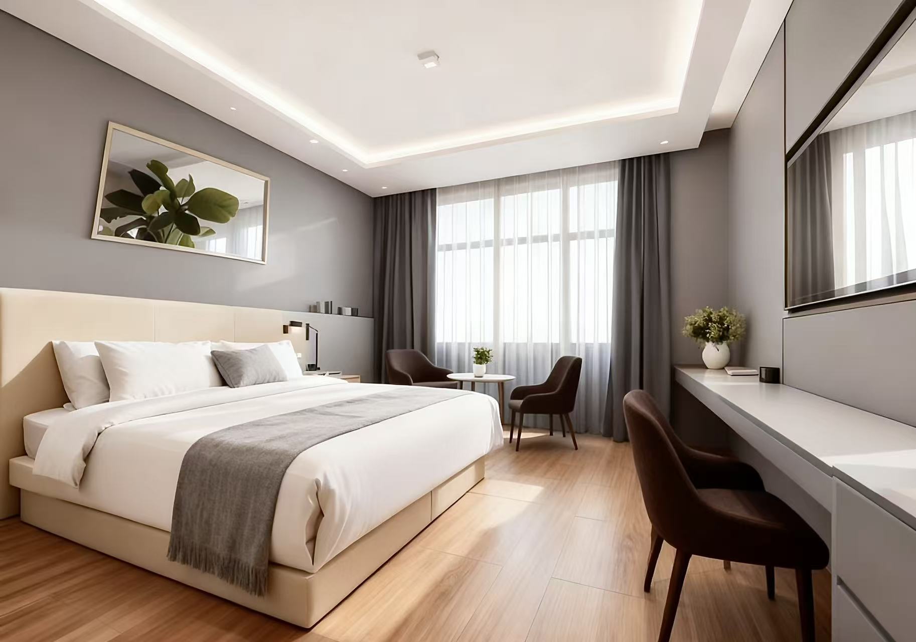 Free自在 | 智享大床房（小度智能客控+MINI冰箱+顾家家居静音舒眠乳胶床垫+0压轻柔鹅绒被+恒温智能马桶）