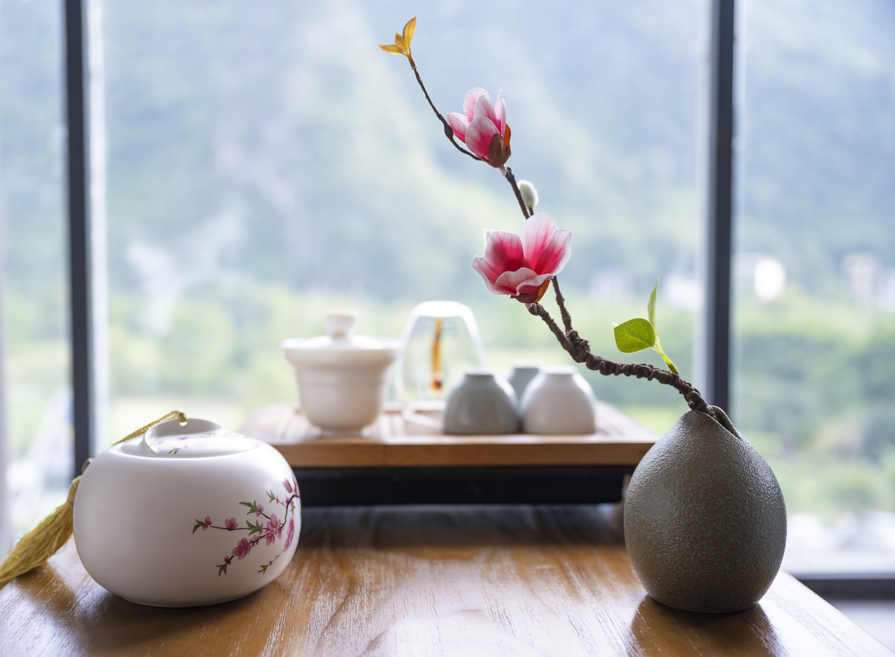 山水阳枱子母双床房『山河阳台+观景会客区+观景浴缸』