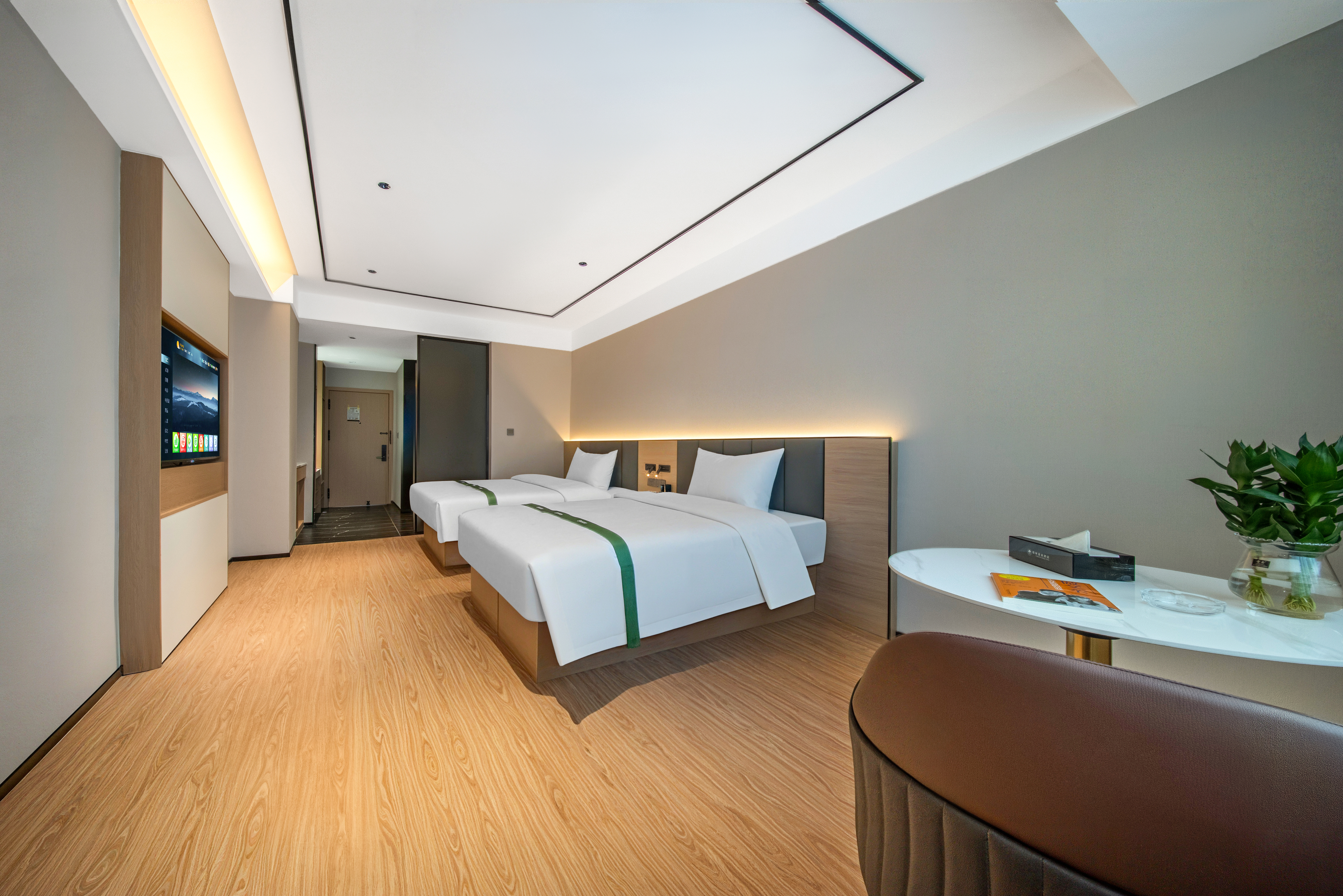 舒眠零压双床房【腾讯极光会员+梦百合零压床垫】