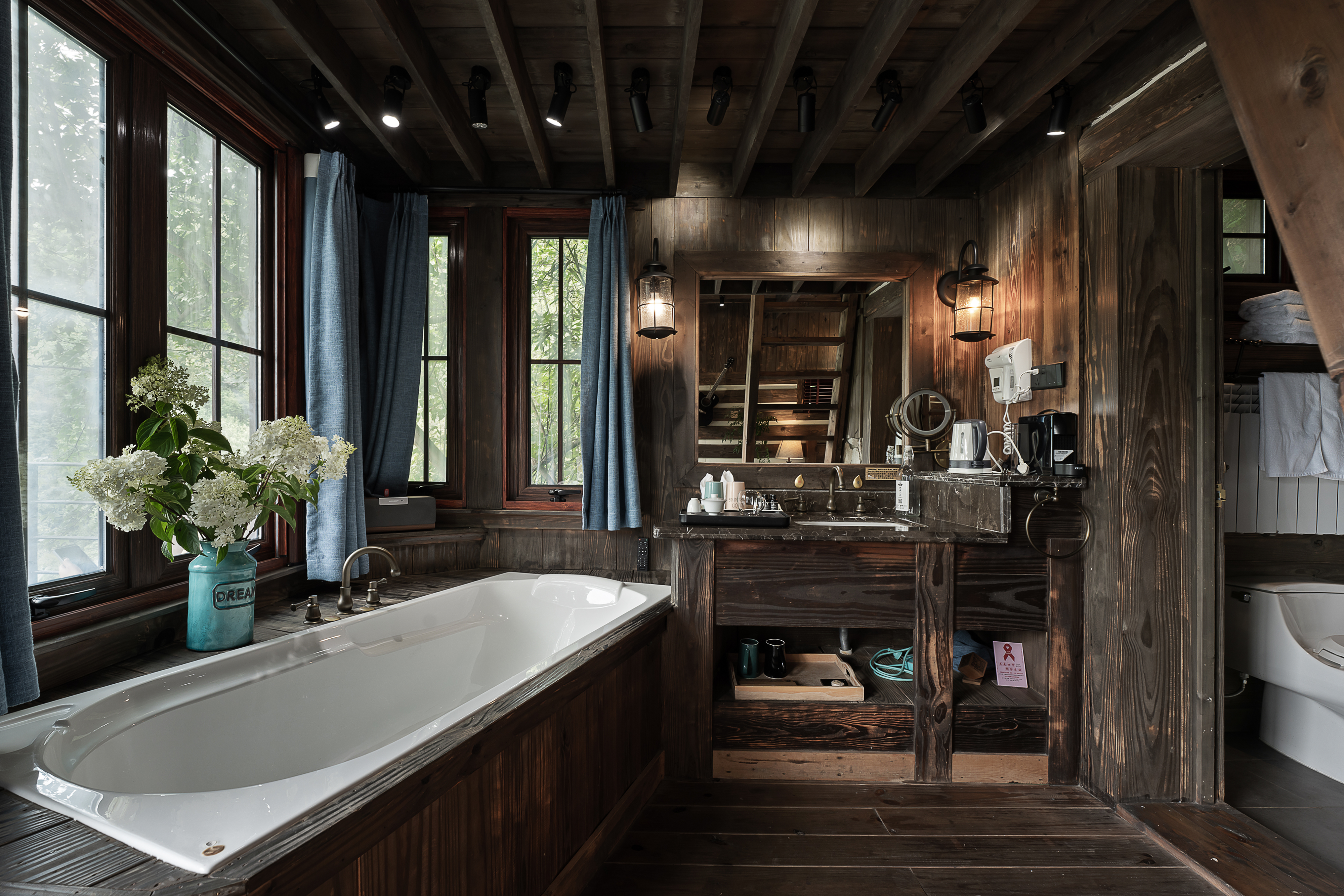 独享全景大露台观景房（真火壁炉+懒人躺椅+观景浴缸）