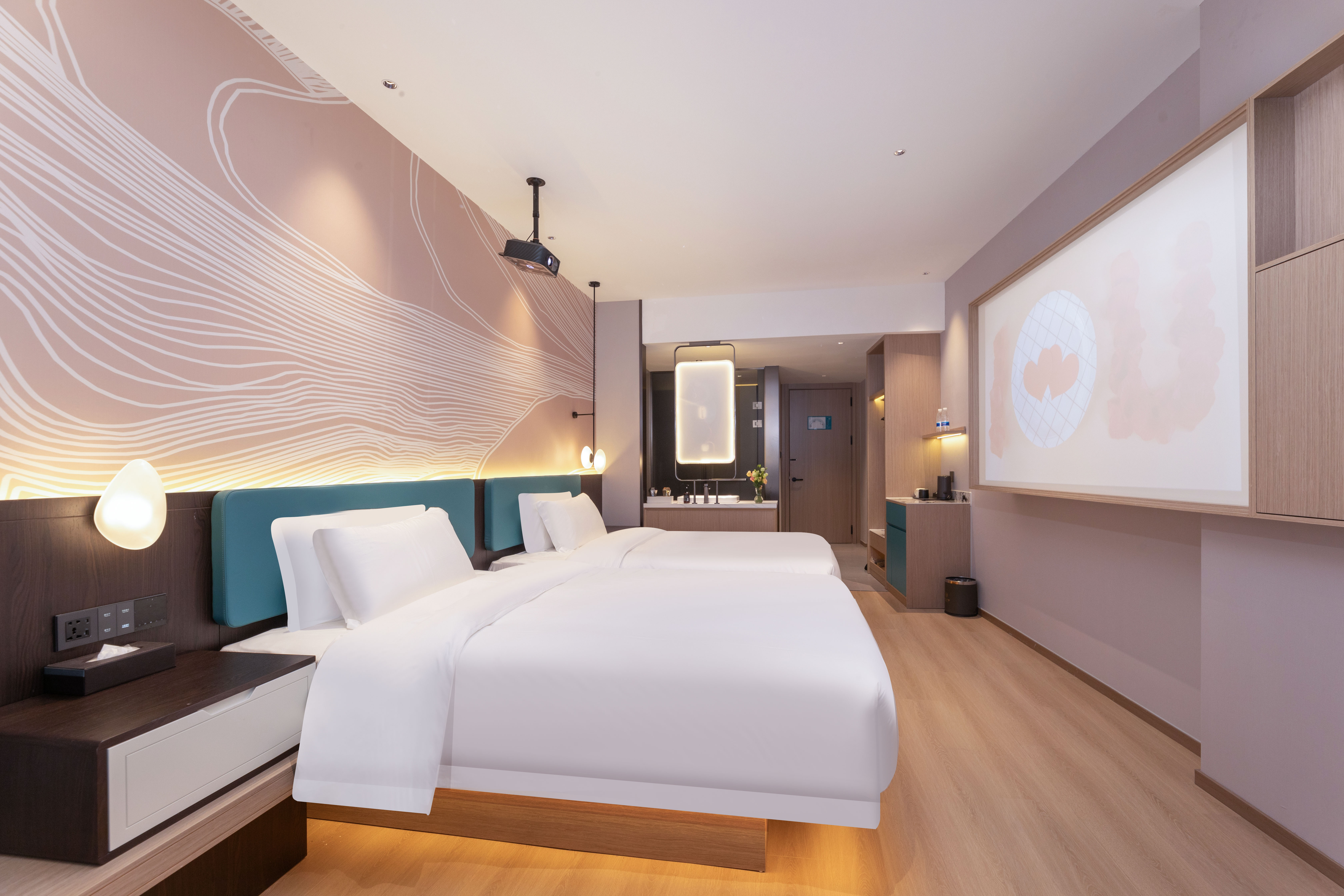 Deluxe | Cinema Twin Room[4K High-Definition Projection + Engaging Films]