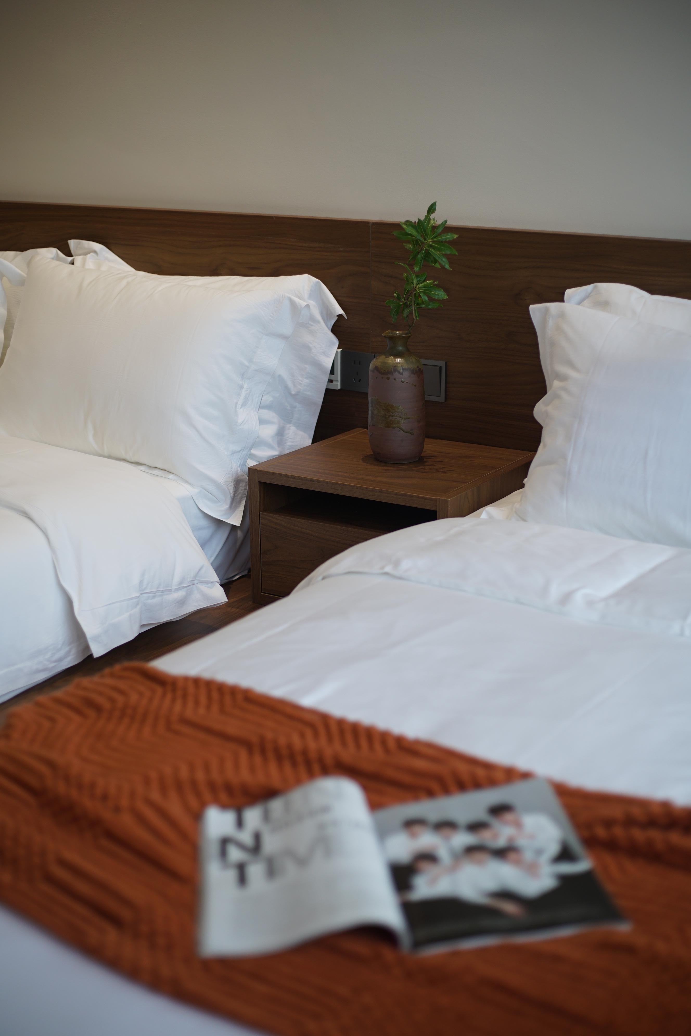 坐忘丨露台景觀私湯日式雙床房（超大露台+私湯温泉+原木桌椅+高清電視+全屋地暖）