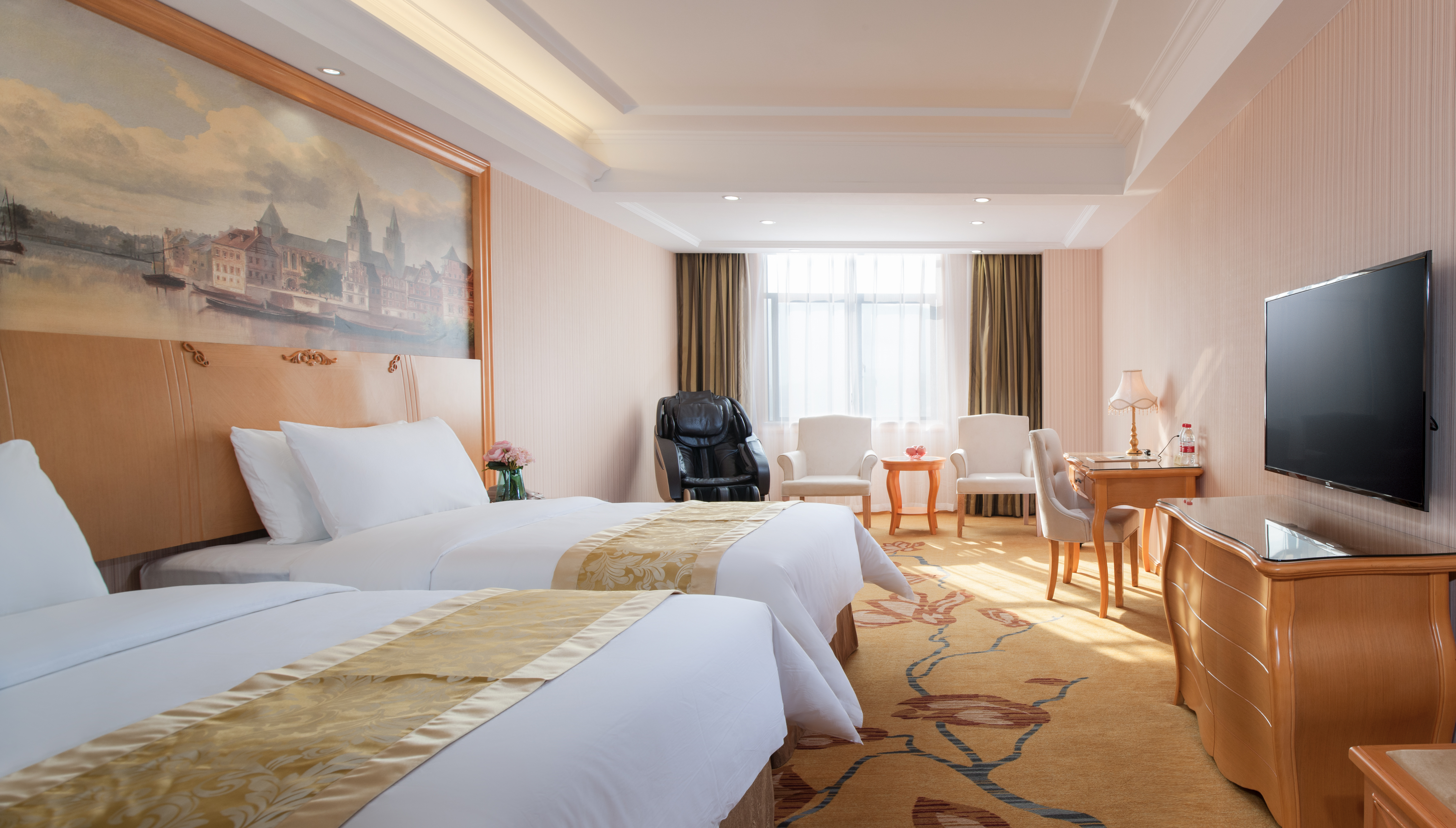 愉梦大床房 | 榆梦床品+舒适按摩椅