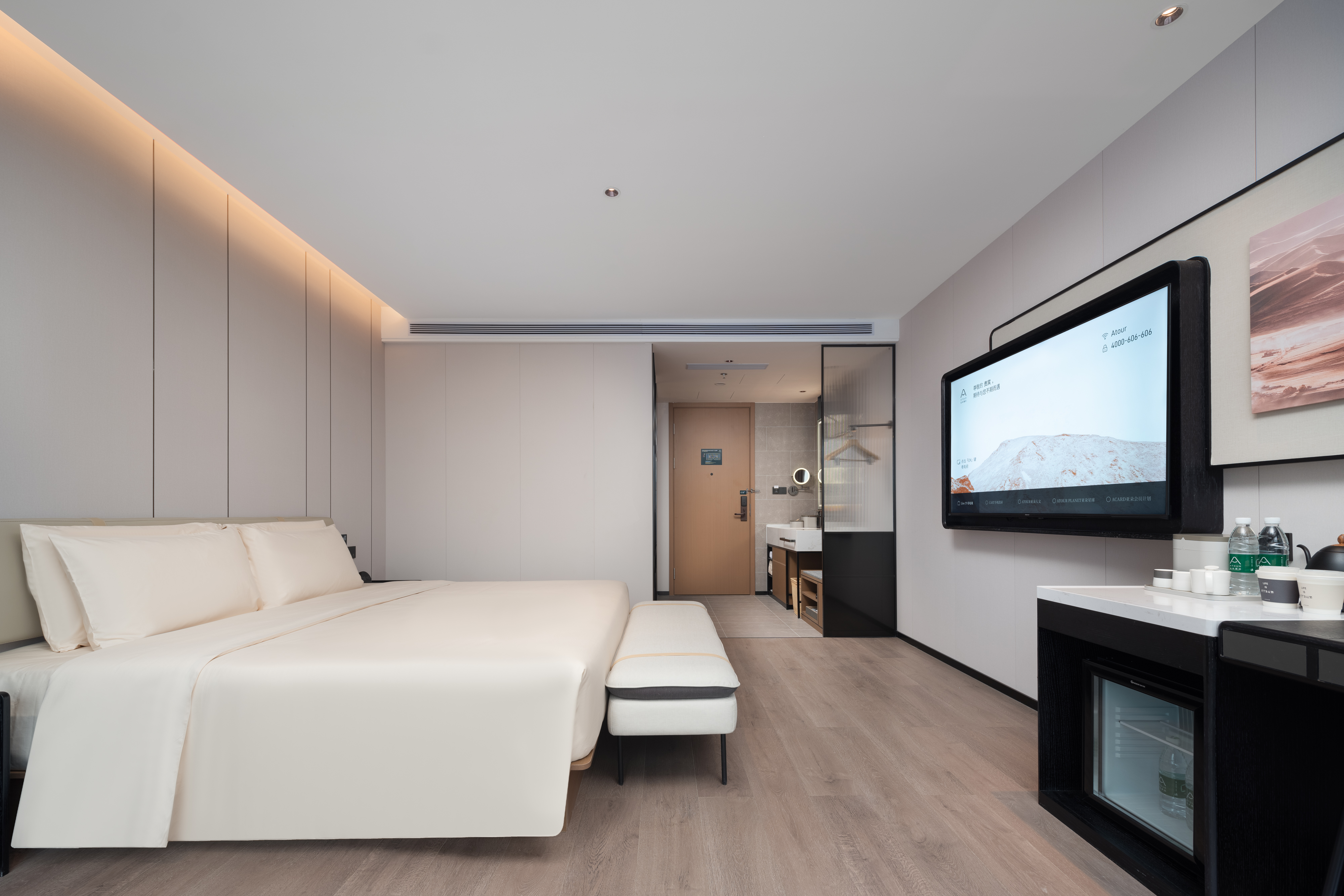 Executive Double Bed Room With Sky View/Xiaodu Smart Control/Smart Toilet/Mobile Screen Casting