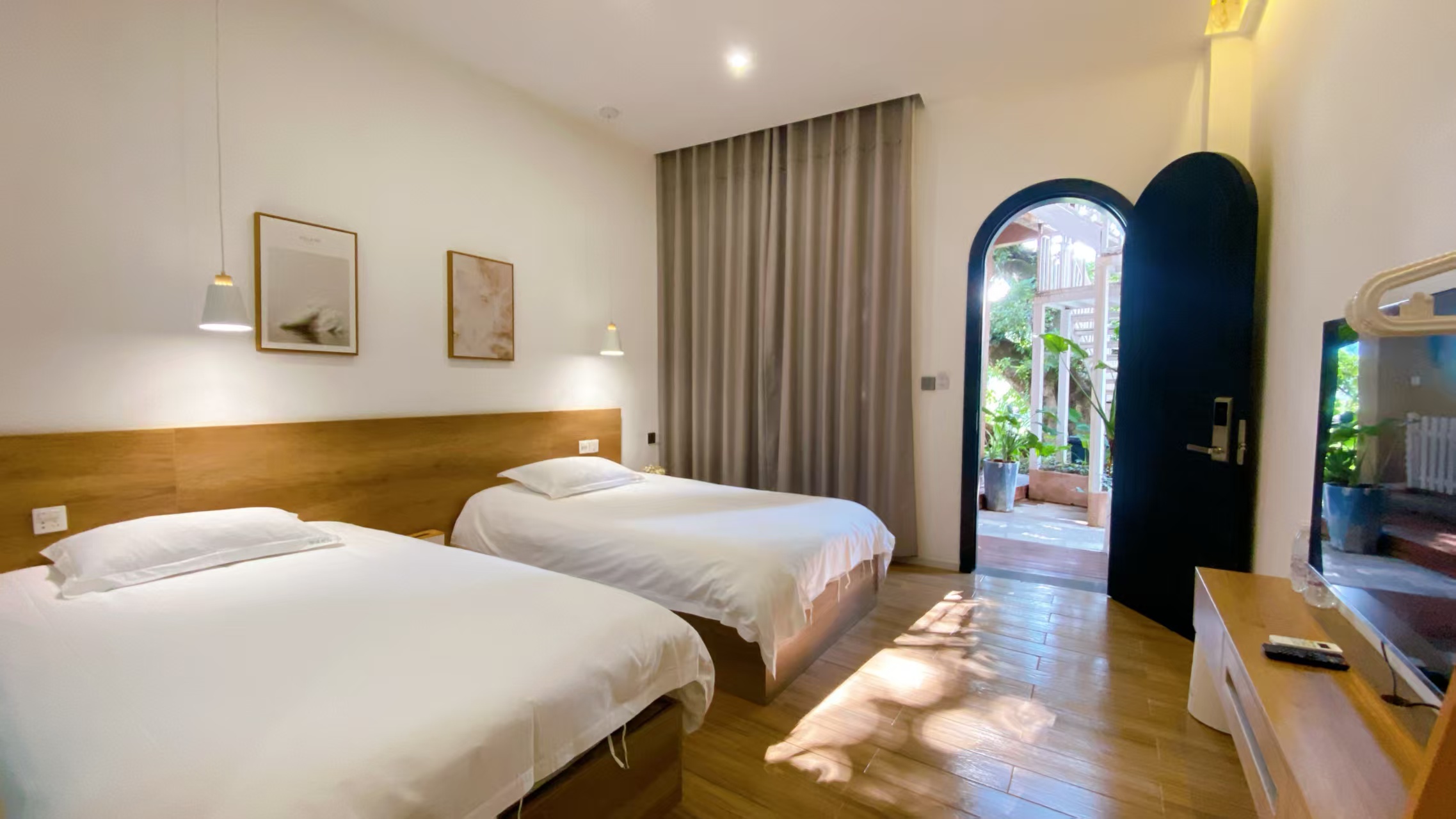 陌溪小院·舒适双床房+茶台+冰箱+洗衣机