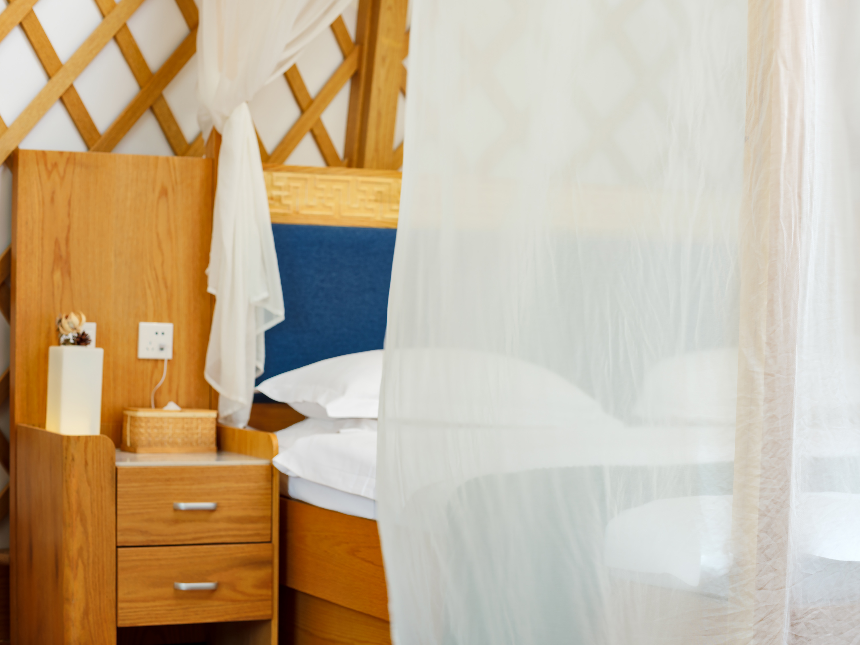 1-08 丨现代蒙元素大床房（空调-地暖）丨温馨私享豪华星空顶特色蒙古包丨