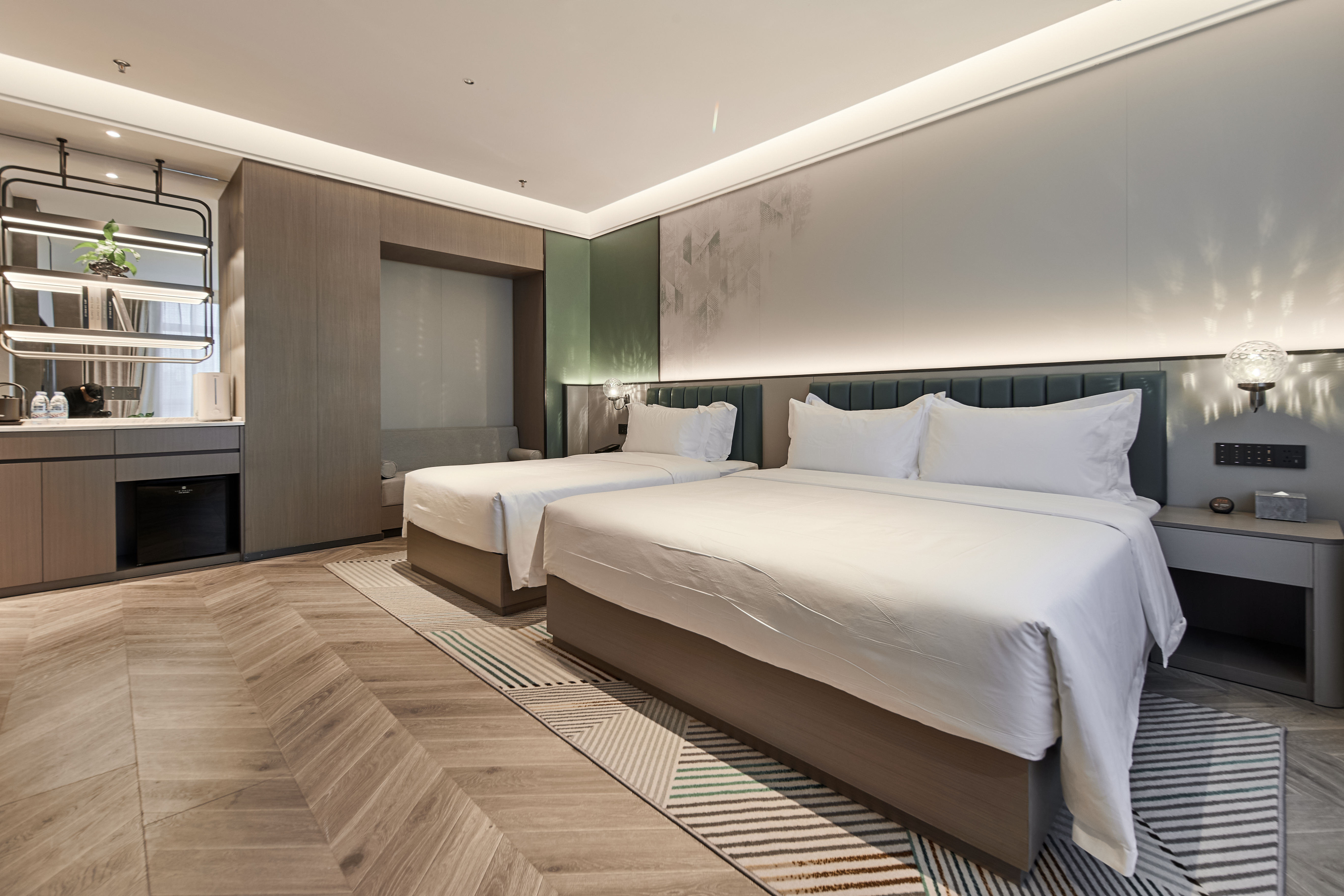 如雅家庭房（加濕器+喜臨門床墊+電動窗簾）