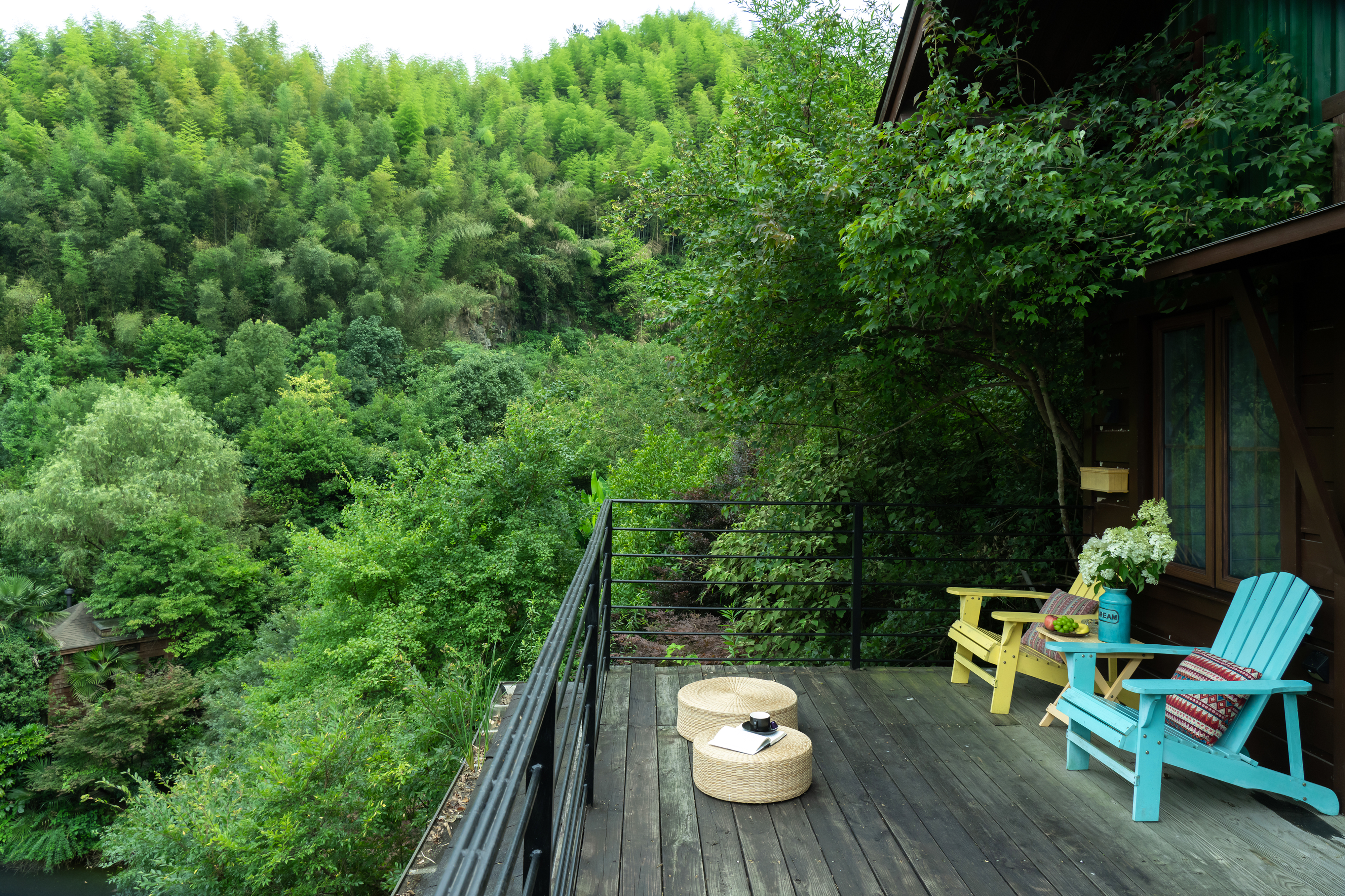 独享全景大露台观景房（真火壁炉+懒人躺椅+观景浴缸）