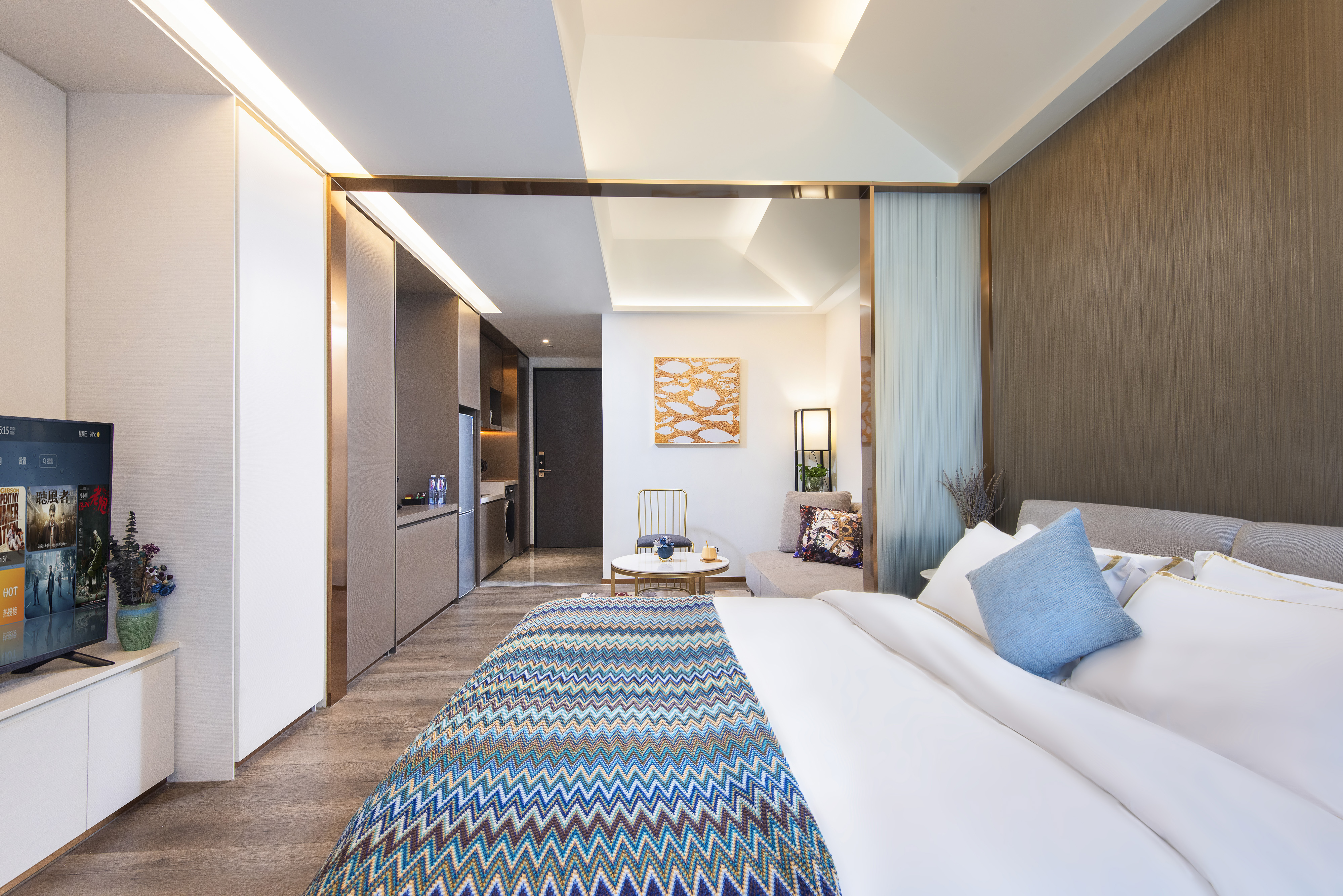 精英商务大床房（洗衣机+熨衣设备+咖啡机）