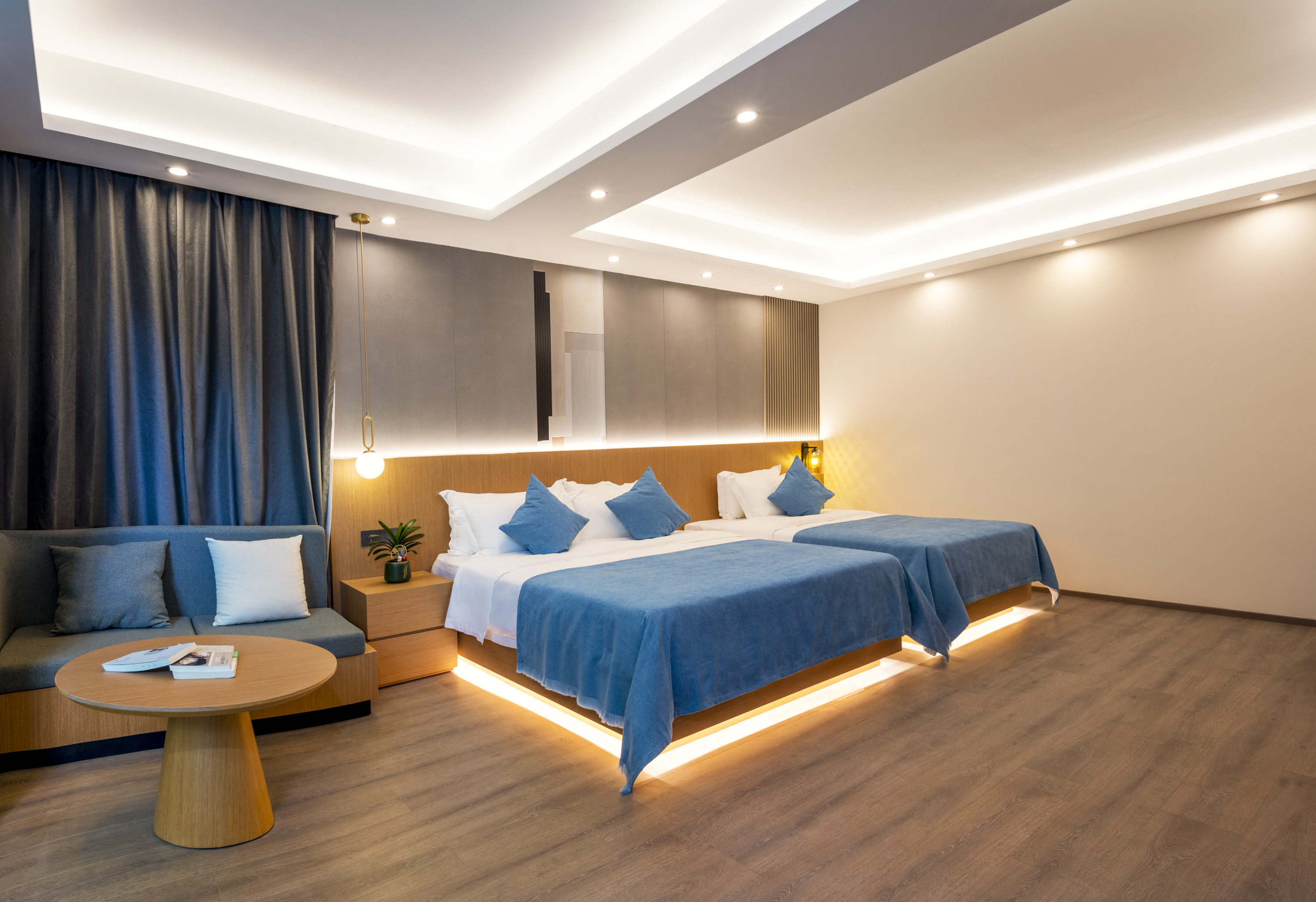 山景子母双床家庭房『山景落地窗+榻榻米茶区+小冰箱』