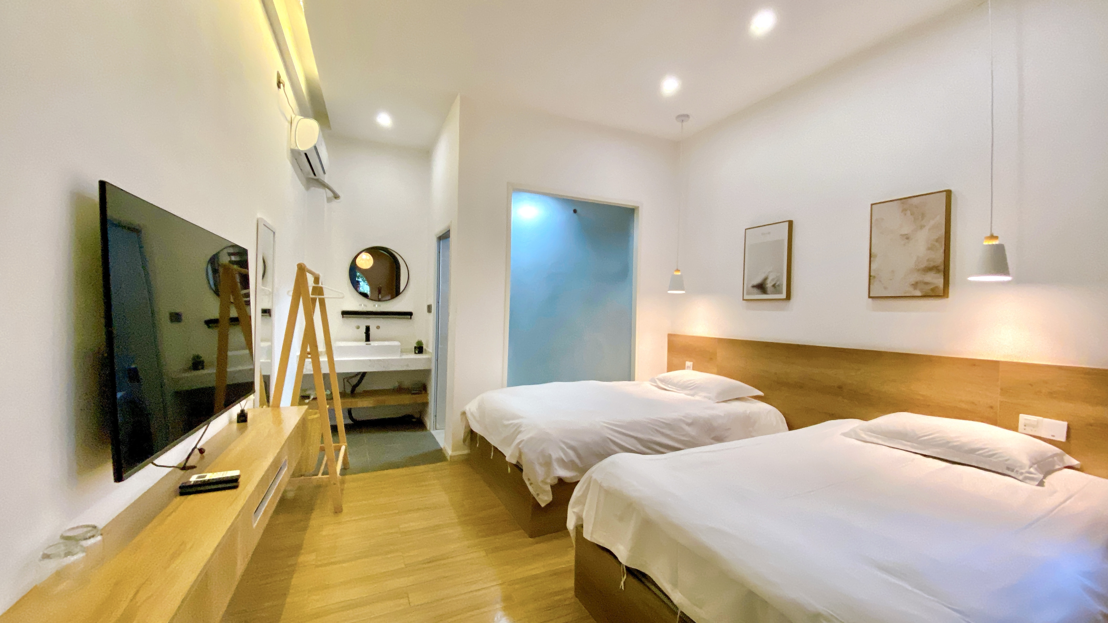 陌溪小院_露台双床房+茶台+冰箱+洗衣机