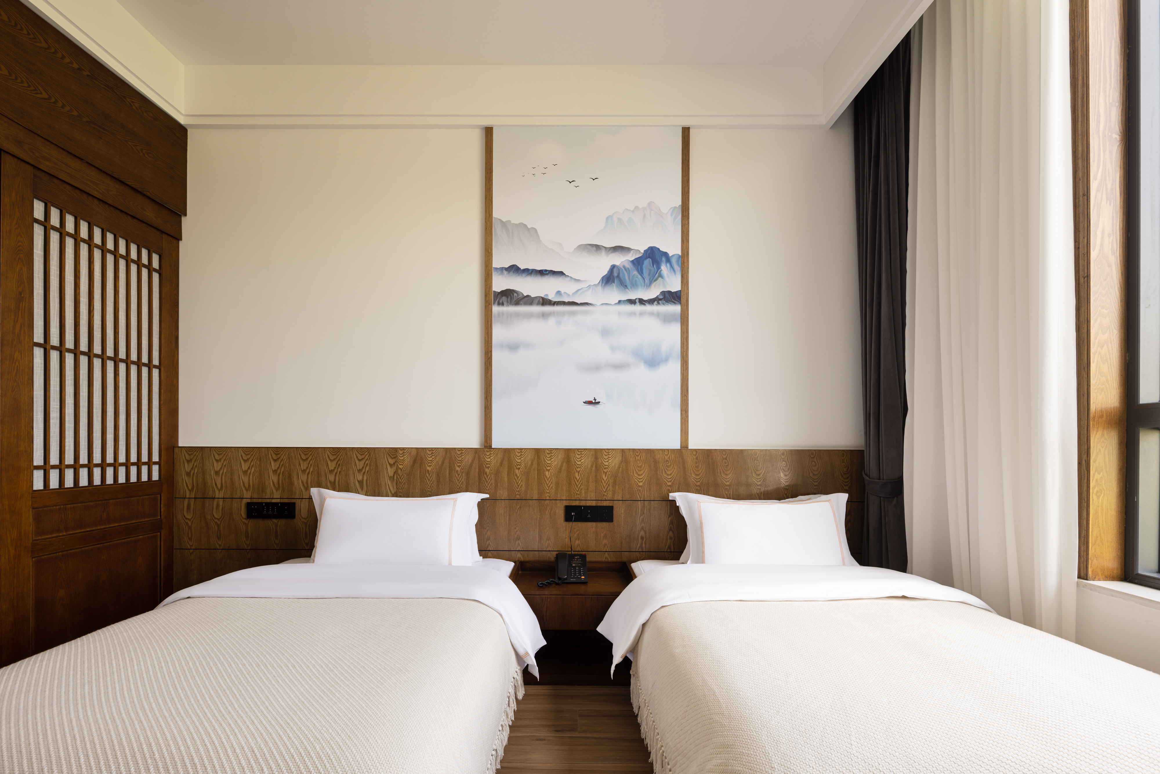 Yixue Pastoral Scenic Twin Room