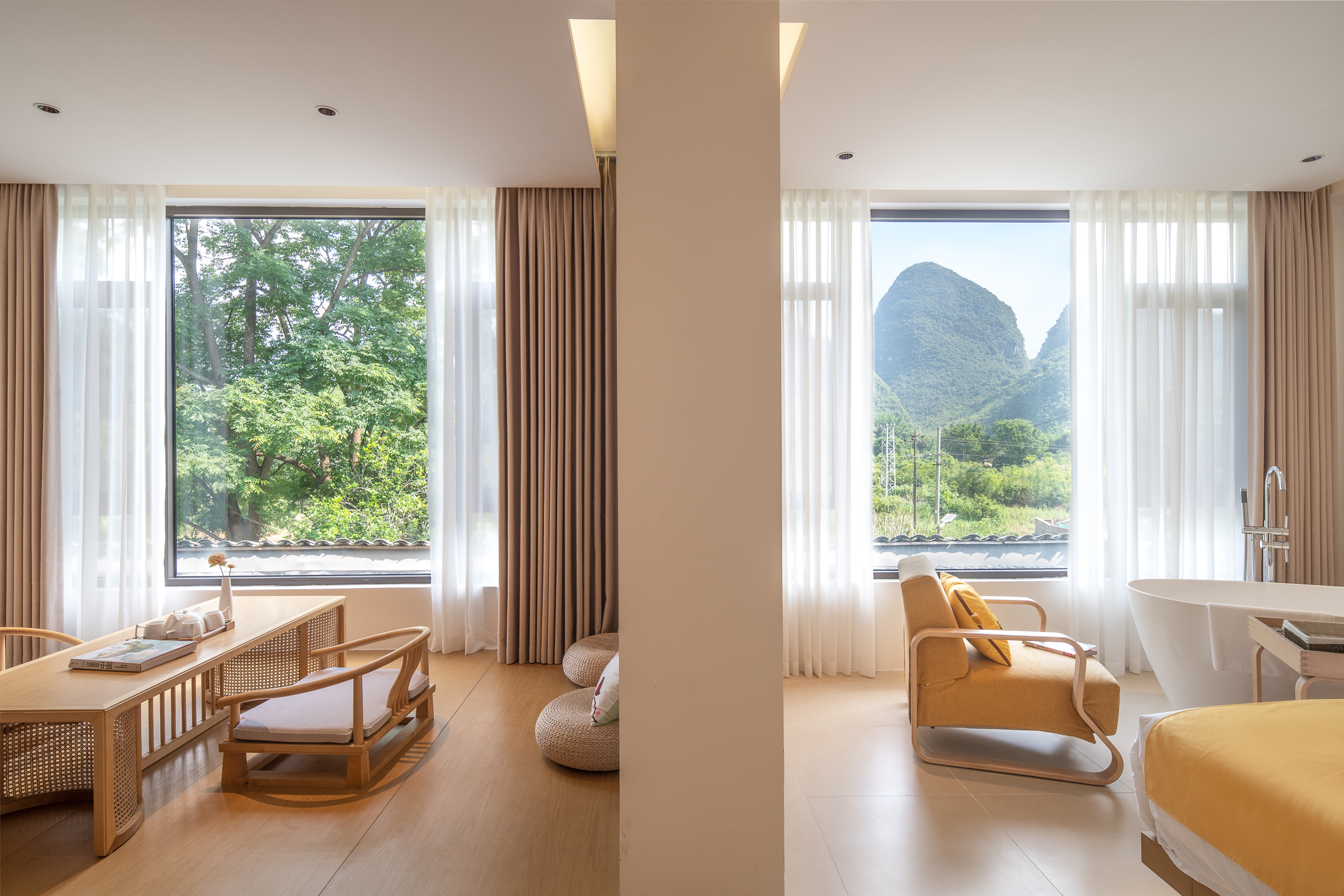 云趣亲子家庭房（180°超大观景+小童帐篷+禅意观景茶桌+观景浴缸+智能马桶）