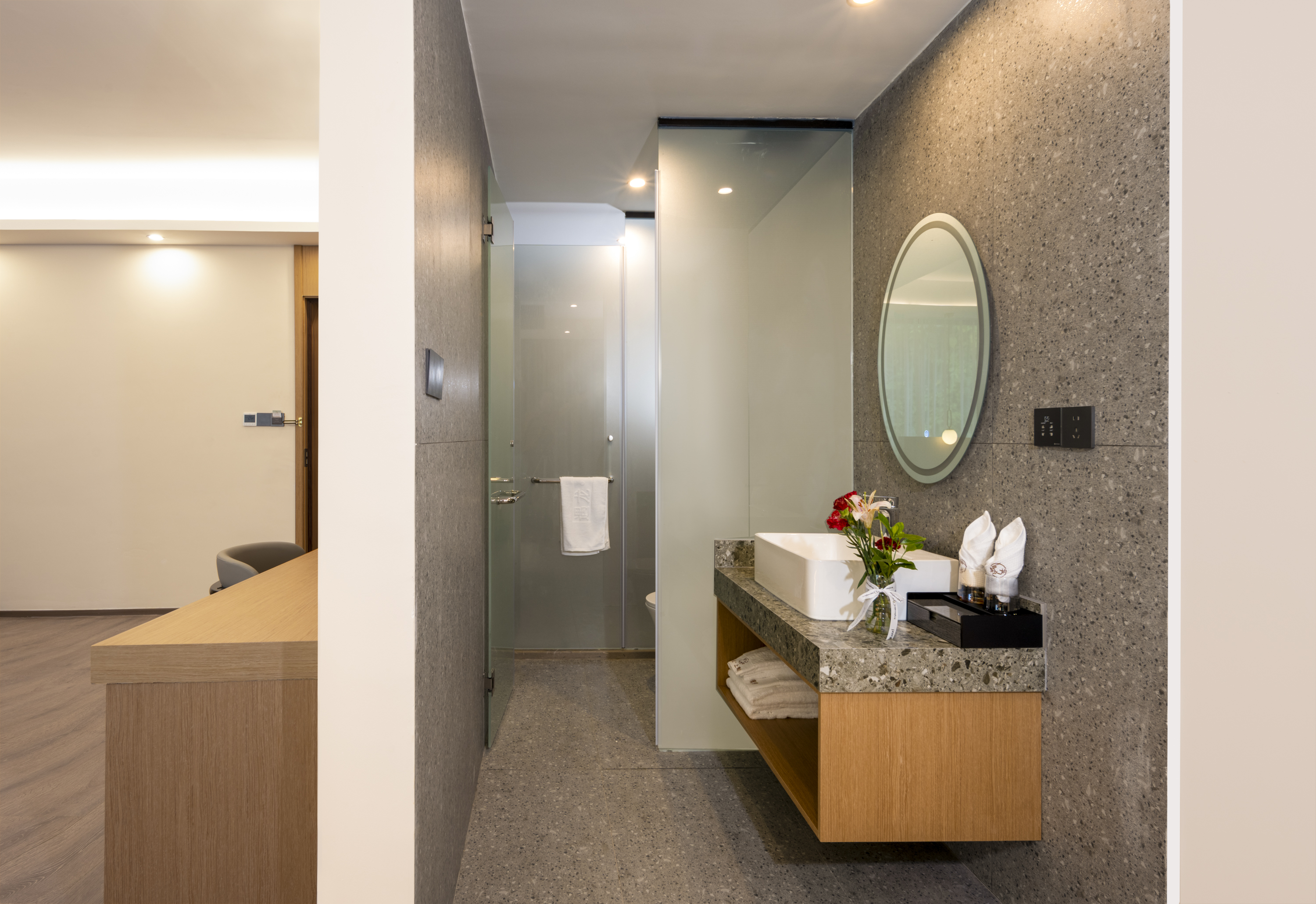 山景子母双床家庭房『山景落地窗+榻榻米茶区+小冰箱』