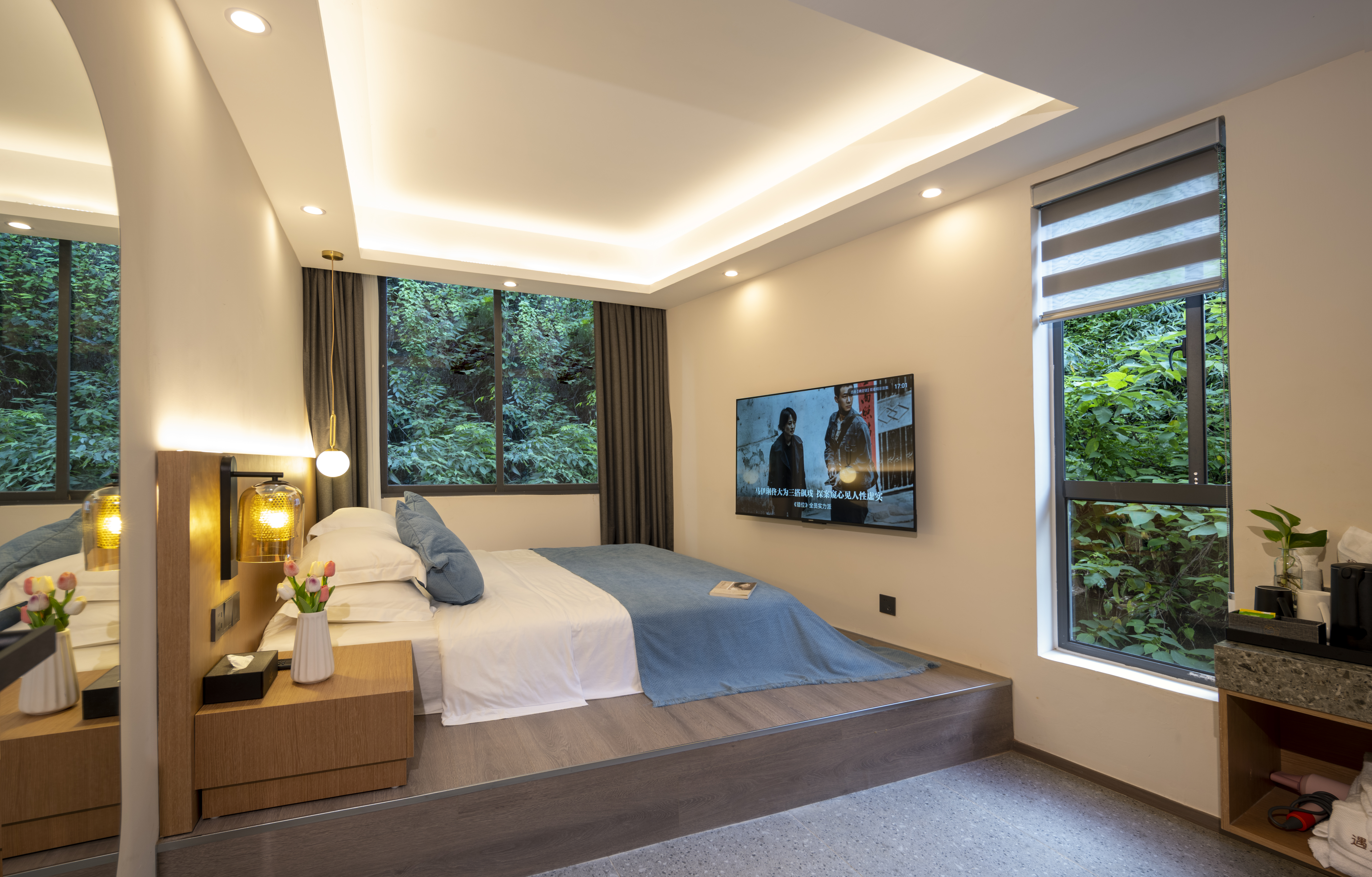 日式榻榻米大床房『怡人山景+新风系统+舒压榻榻米』