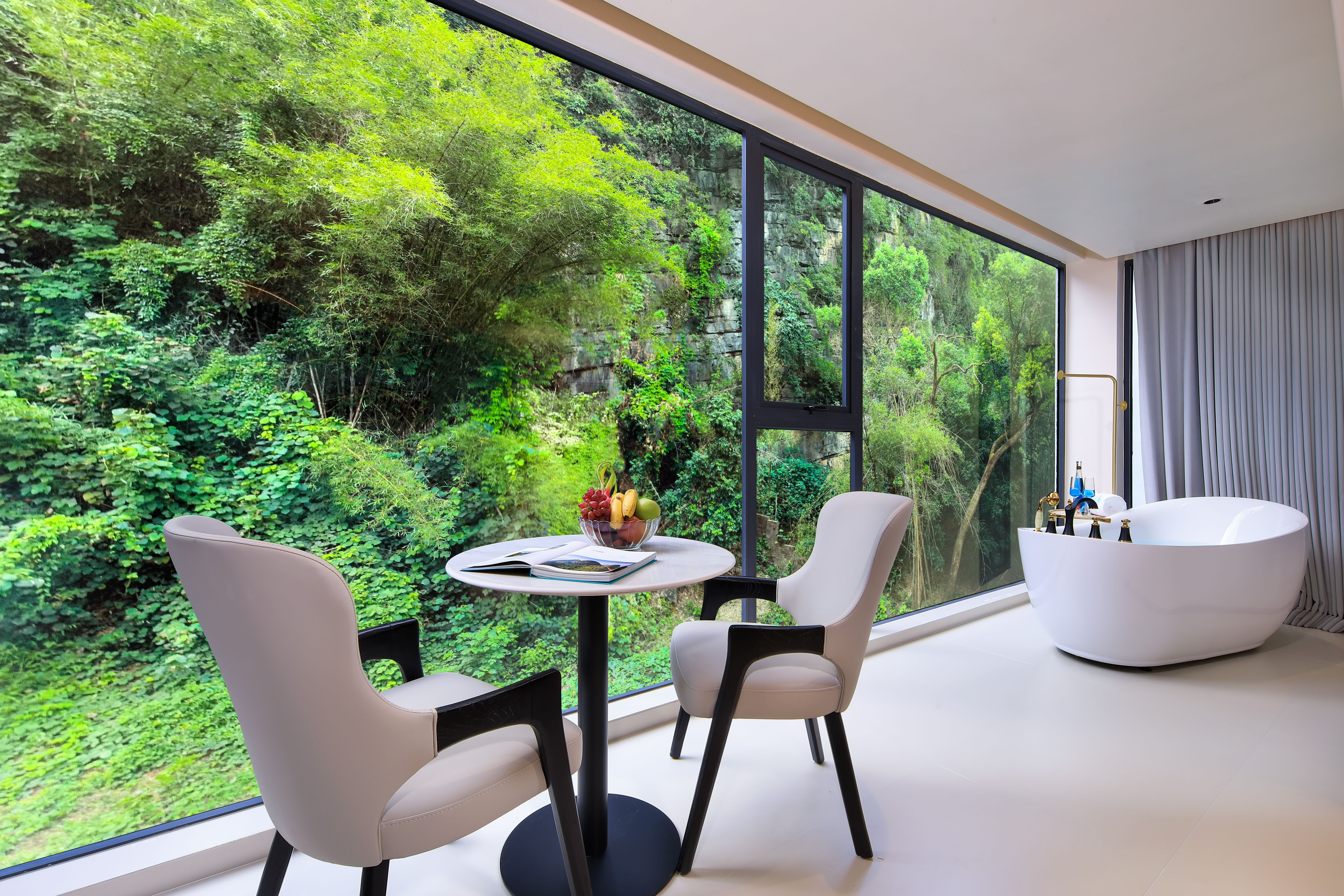 A栋·流晖·山色大床房丨小度语音智控丨泡澡观山景