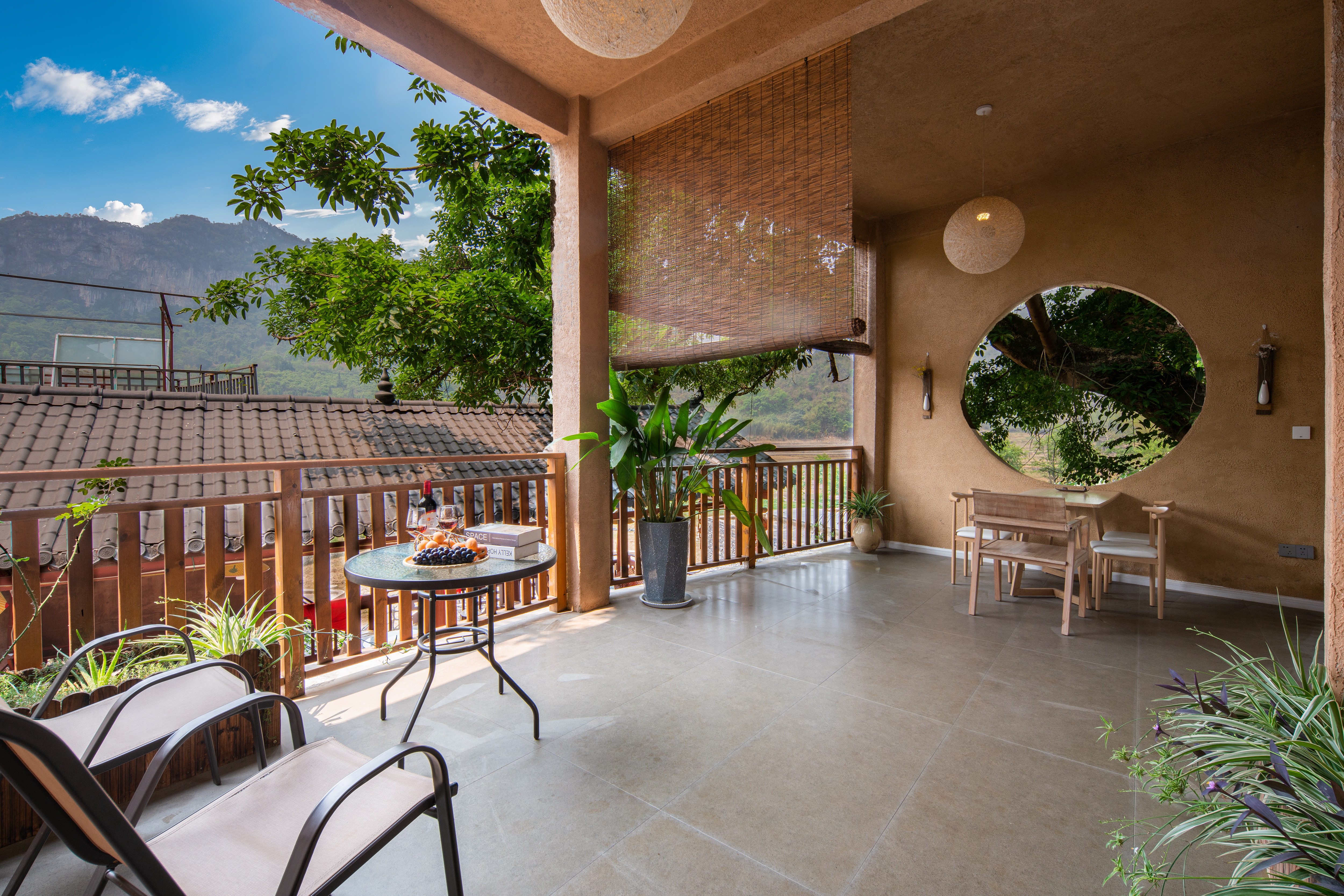 陌溪小院_露台双床房+茶台+冰箱+洗衣机