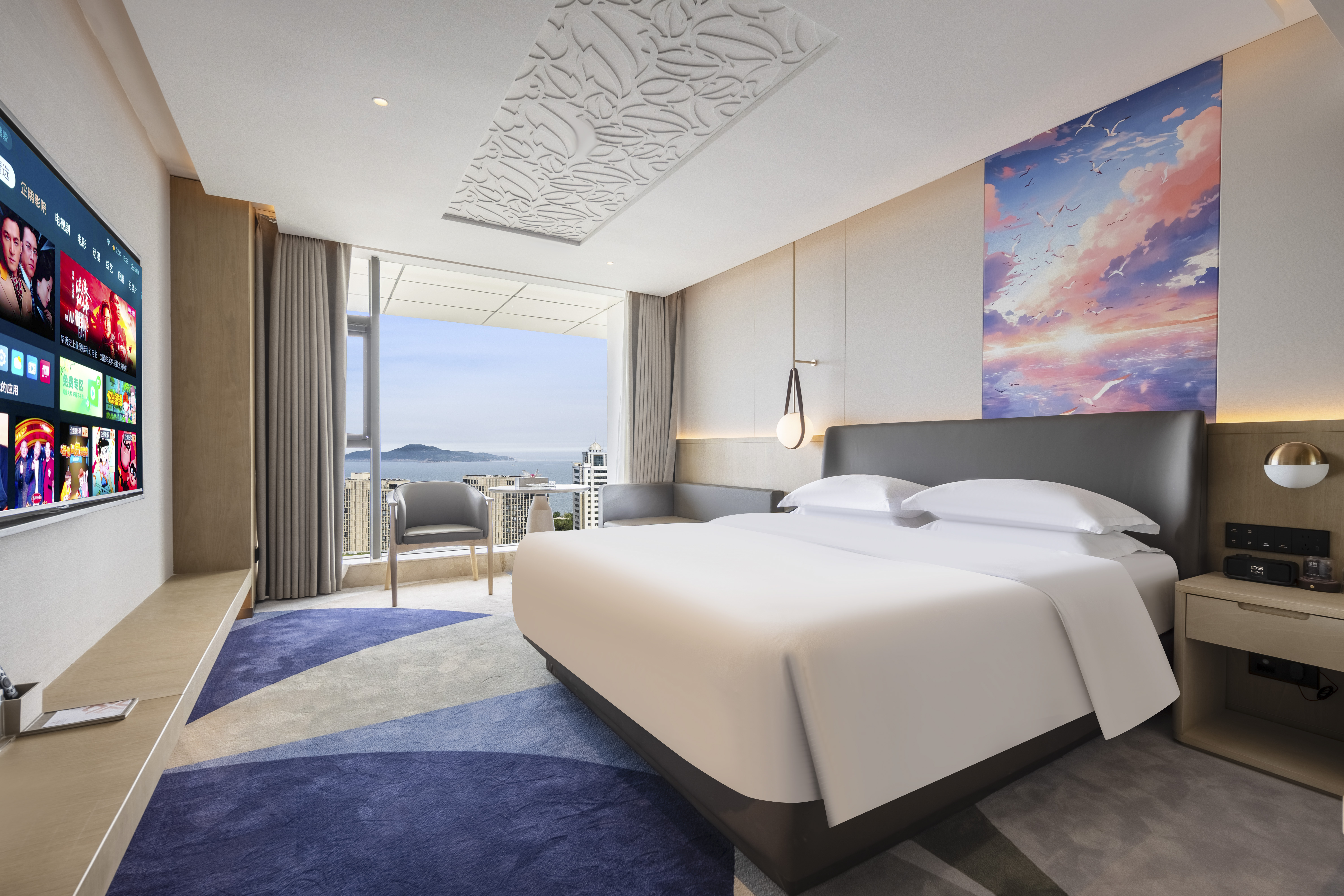 魅力海景大床房（语音智控+芝华仕床垫）