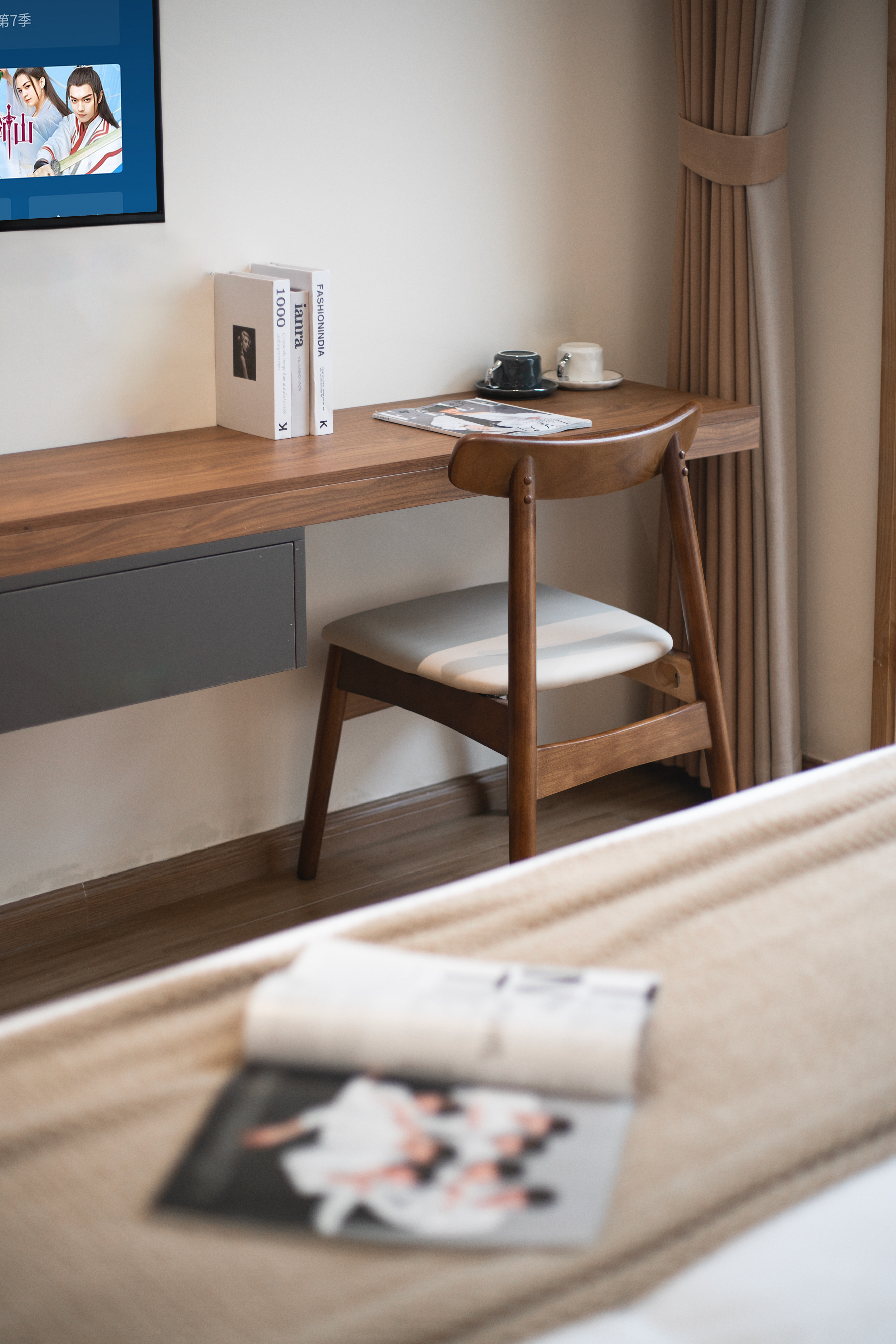 觀雲丨露台景觀私湯大床房（獨享露台+私湯温泉+高級現代風+高清電視+全屋地暖）