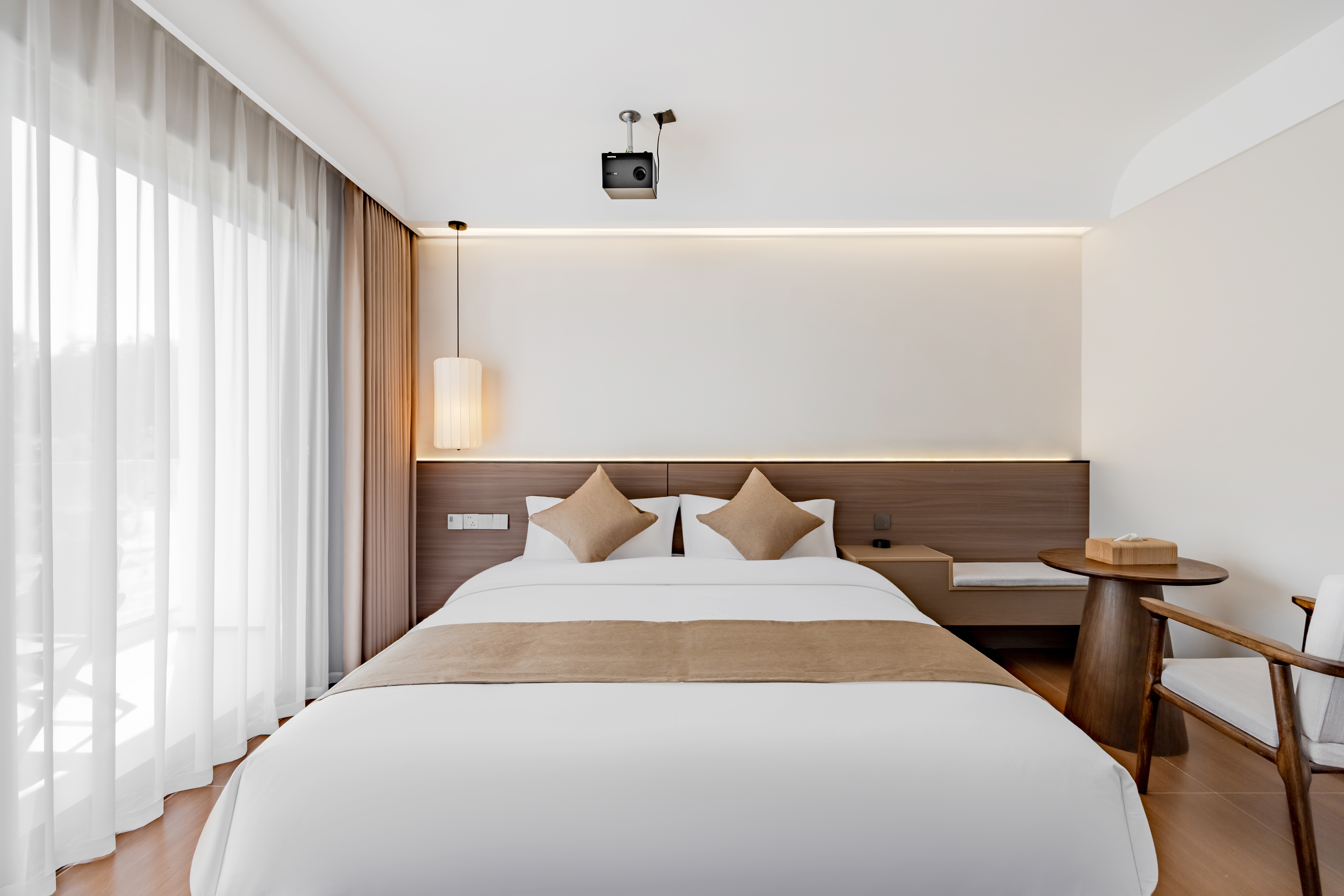 Qingju Private Terrace Double Bed Room (Large Private Terrace, Hd Audio-Visual Projection, Smart Bathroom)