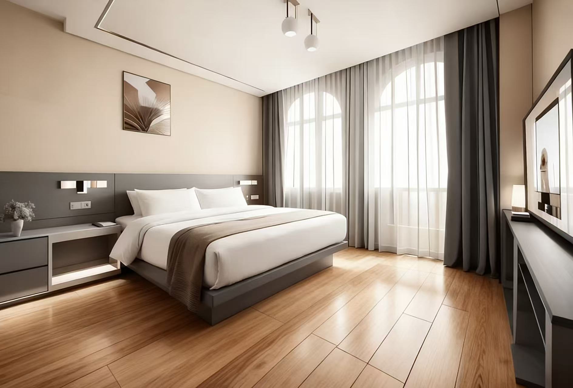 Free自在 | 智享大床房（小度智能客控+MINI冰箱+顾家家居静音舒眠乳胶床垫+0压轻柔鹅绒被+恒温智能马桶）