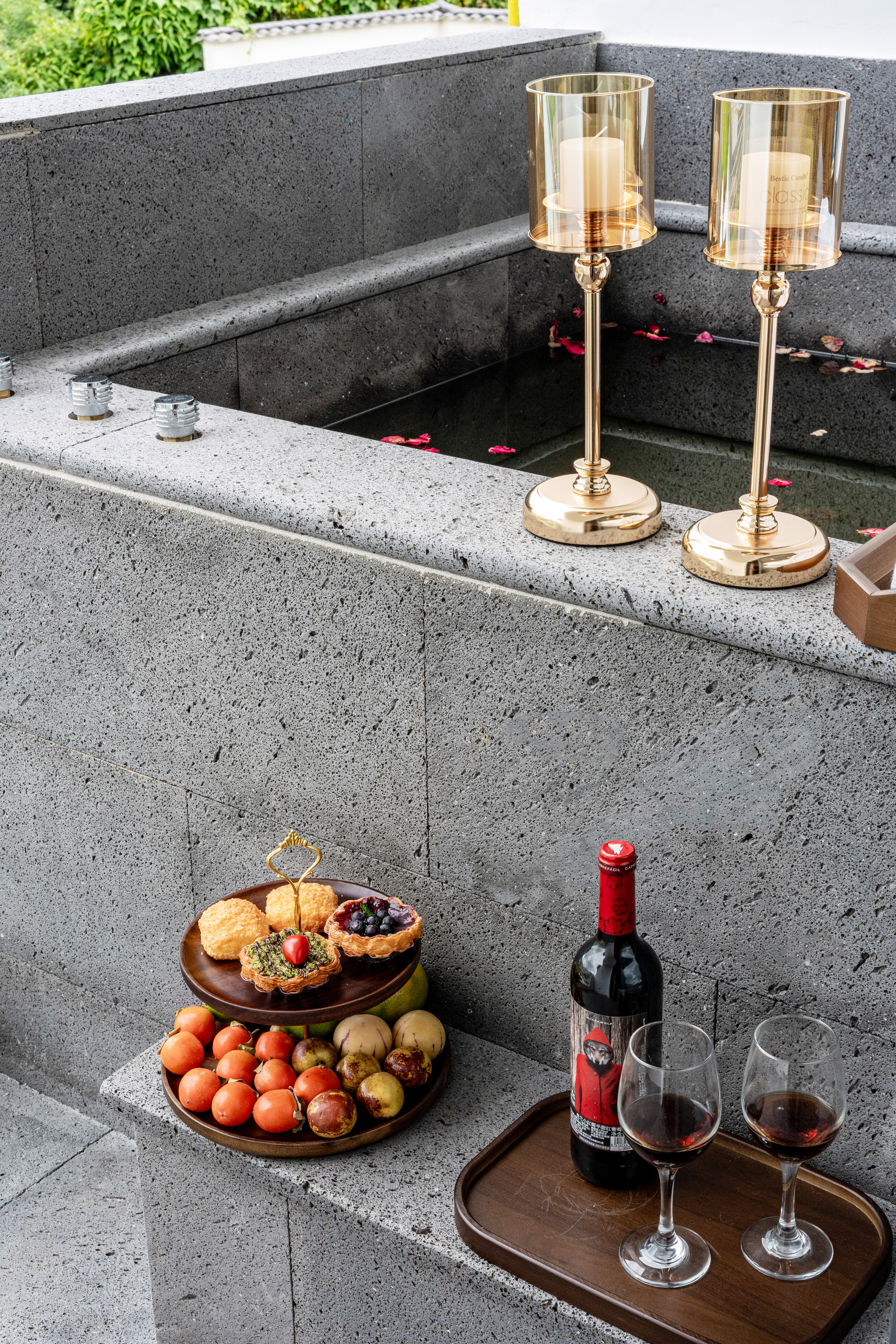 云栖丨园景阳台两卧套房丨硫磺温泉+巨幕投影+观景露台