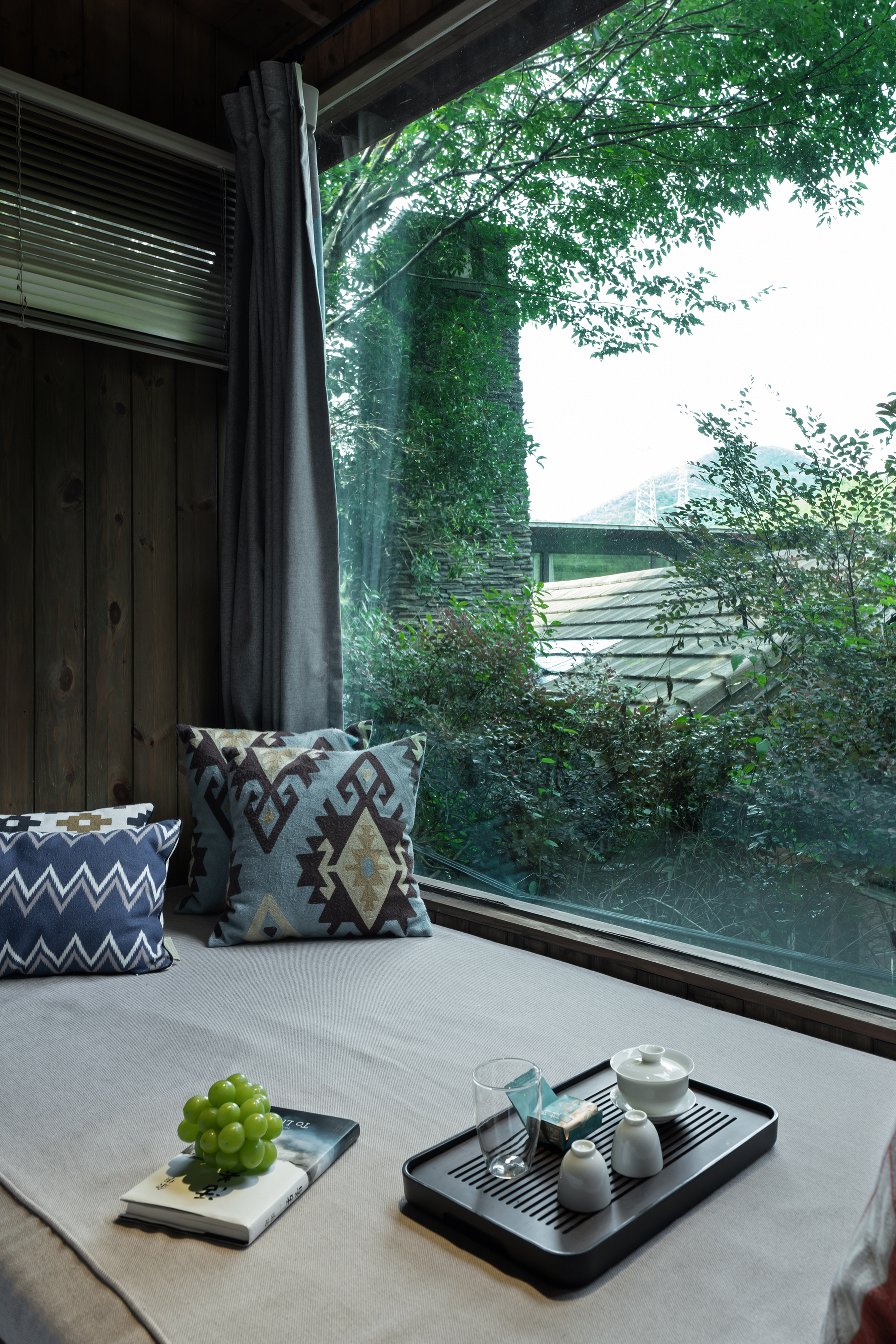 山野独立木屋温馨情侣房（全景私享飘窗+梦百合床垫）