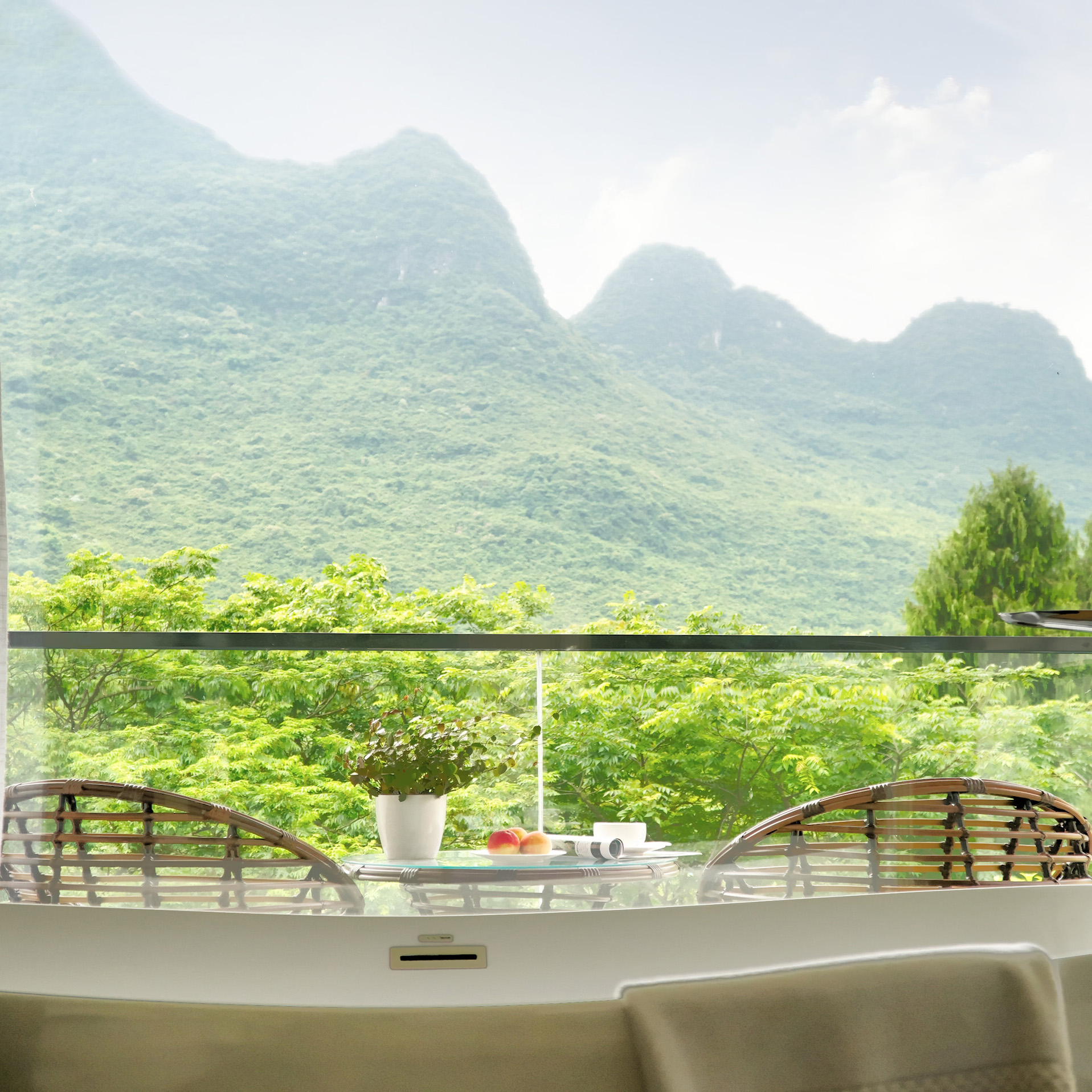 Shanshui Family Room With Scenic Balcony And Scenic Tub