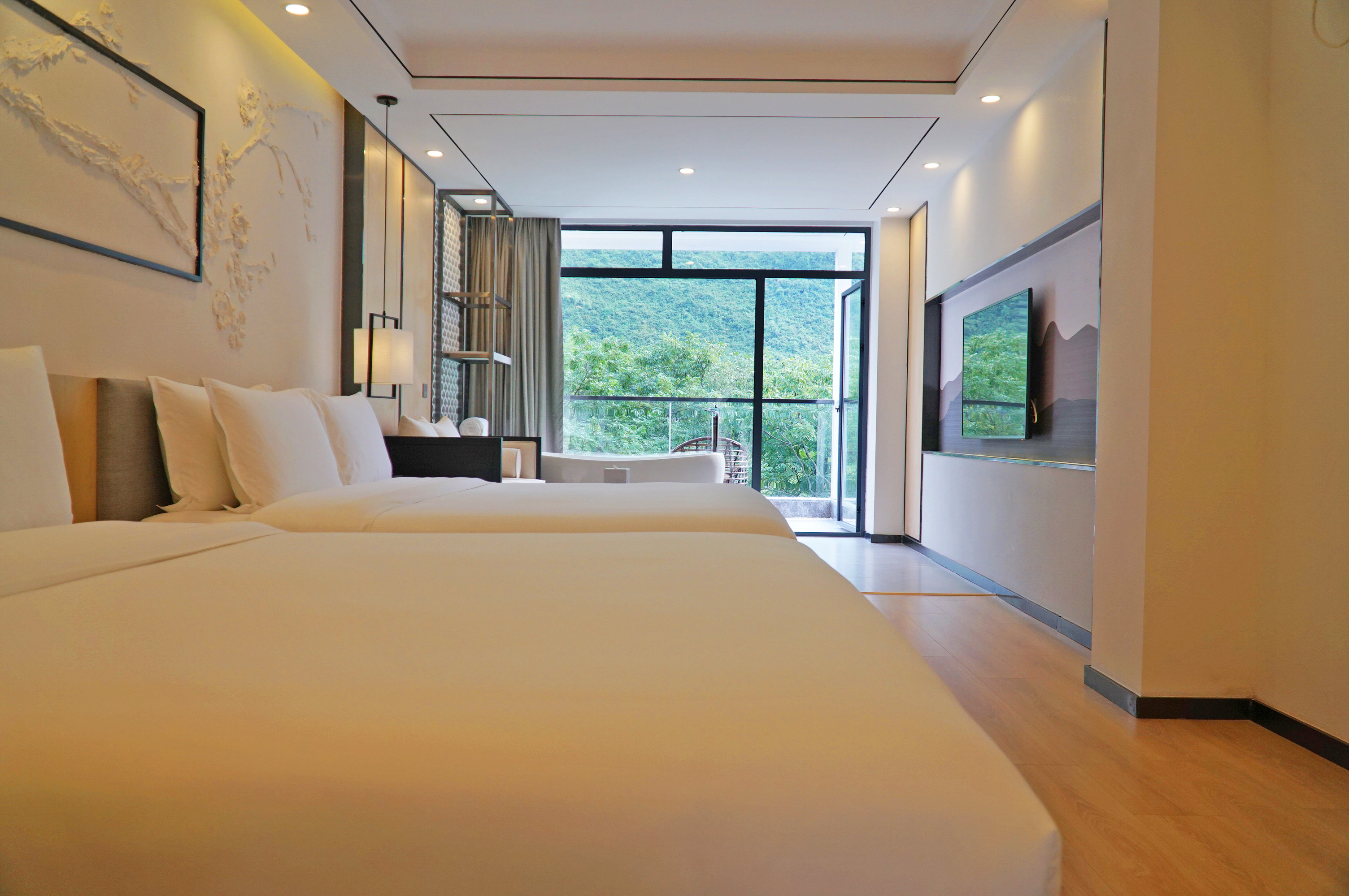 Shanshui Deluxe Standard Room With Scenic Balcony And Scenic Tub
