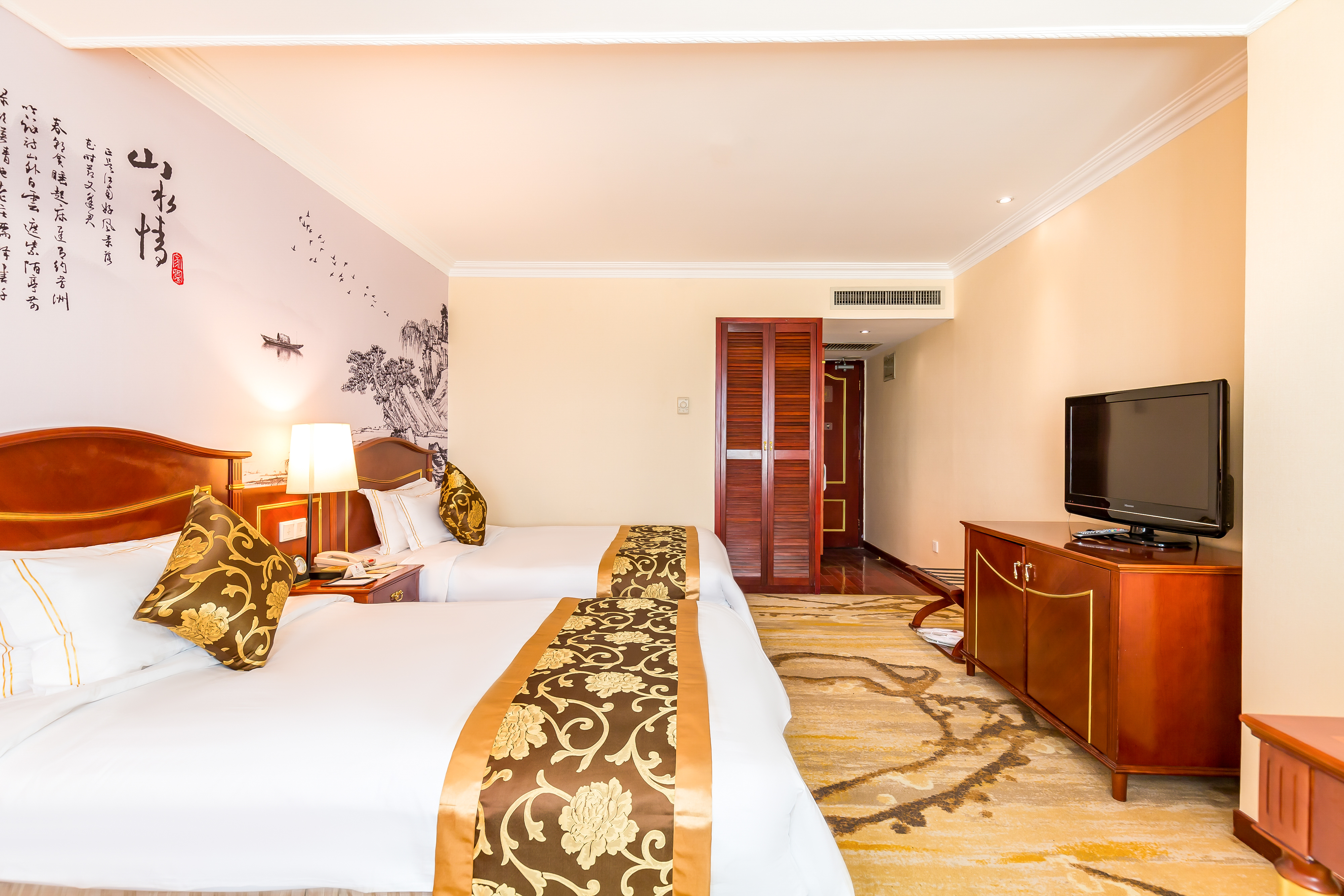 诗情画意双床房